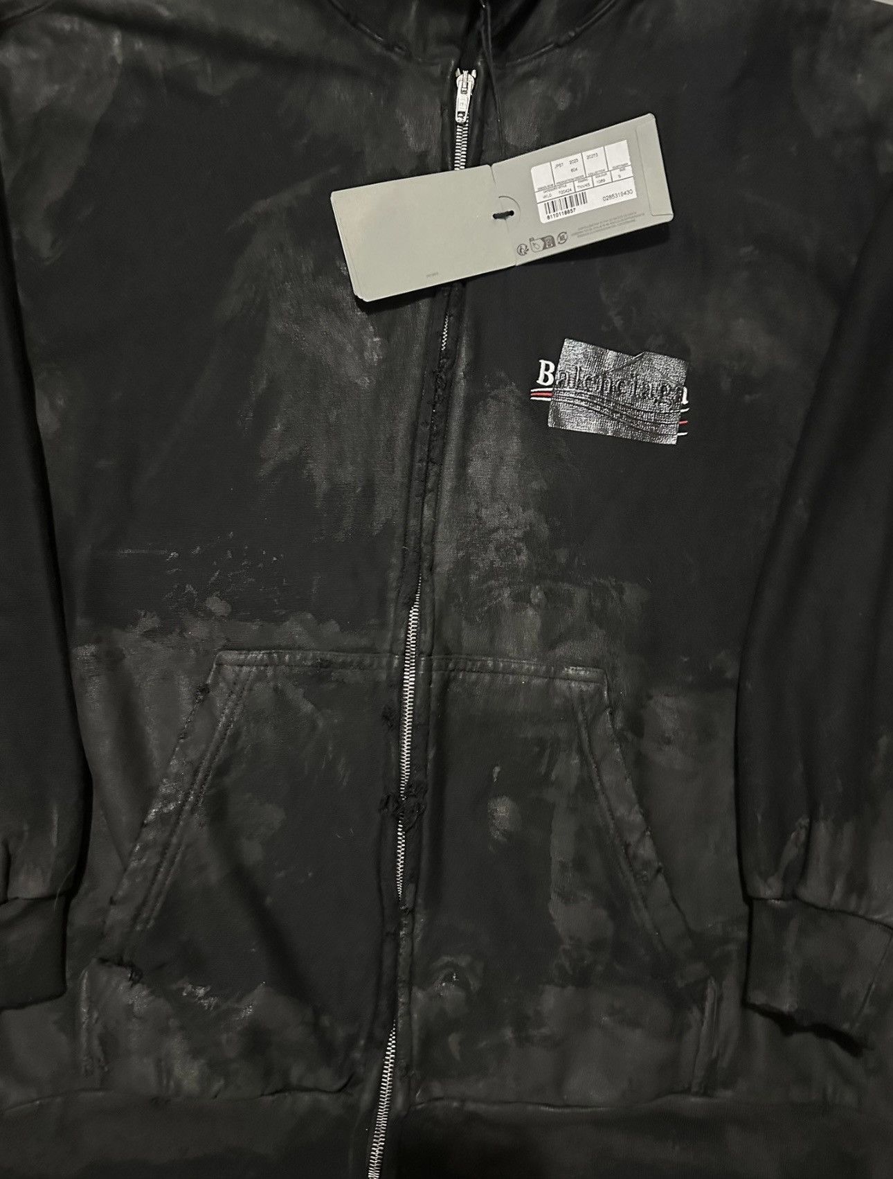 Balenciaga Balenciaga Mud Gaffer Graffiti Zip Hoodie Sz.S Size US S / EU 44-46 / 1 - 3 Thumbnail