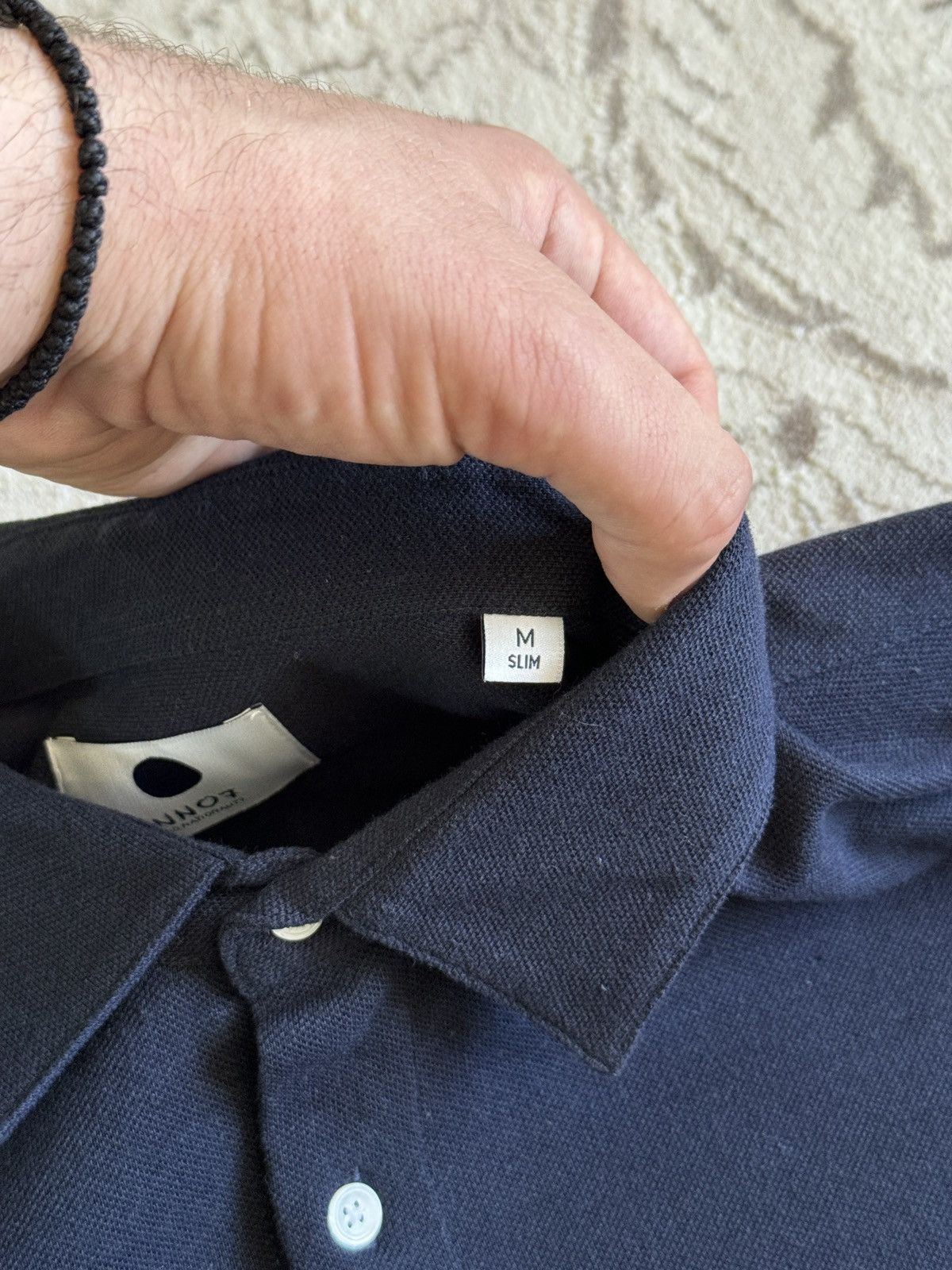 NN07 NN07 No Nationality Sean Jersey Navy Long Sleeve Polo Slim Size US M / EU 48-50 / 2 - 8 Thumbnail