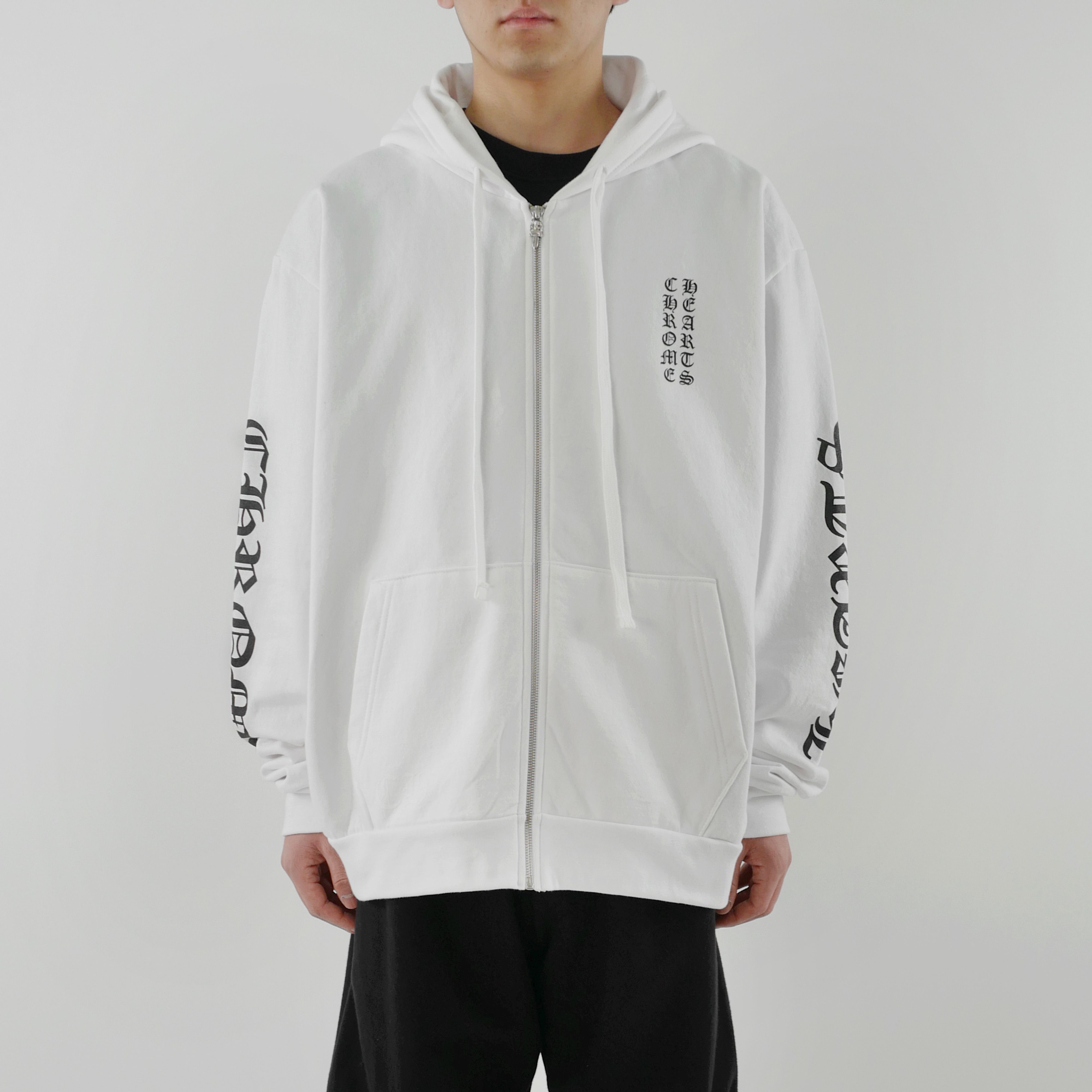 Chrome Hearts Chrome Hearts Monogram Vertical Logo Zip Up Hoodie Size US L / EU 52-54 / 3 - 14 Thumbnail