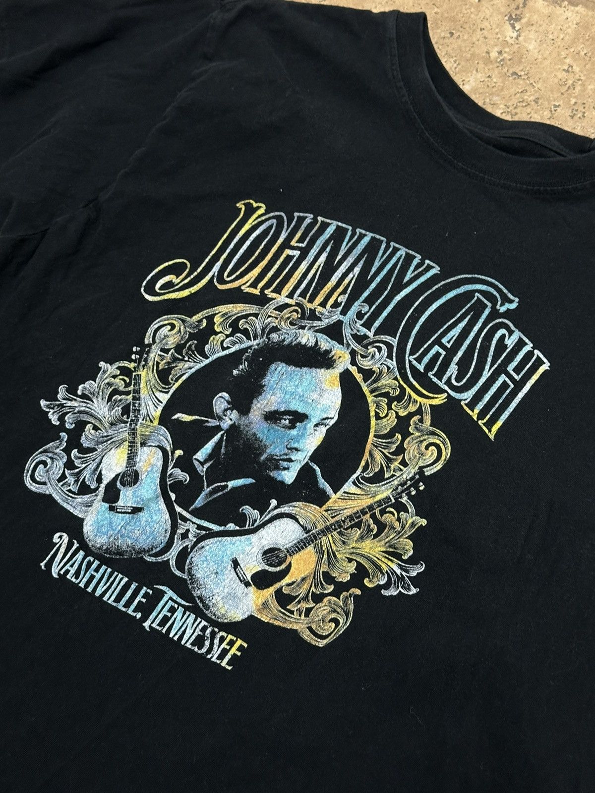 Band Tees Johnny Cash Nashville Tennessee Band Tee Shirt Vintage Size US XL / EU 56 / 4 - 2 Thumbnail