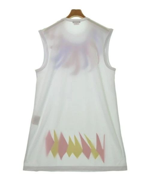 Comme des Garcons Homme Plus T-Shirts Sleeveless Crewneck Cotton Printed White Size US L / EU 52-54 / 3 - 2 Thumbnail
