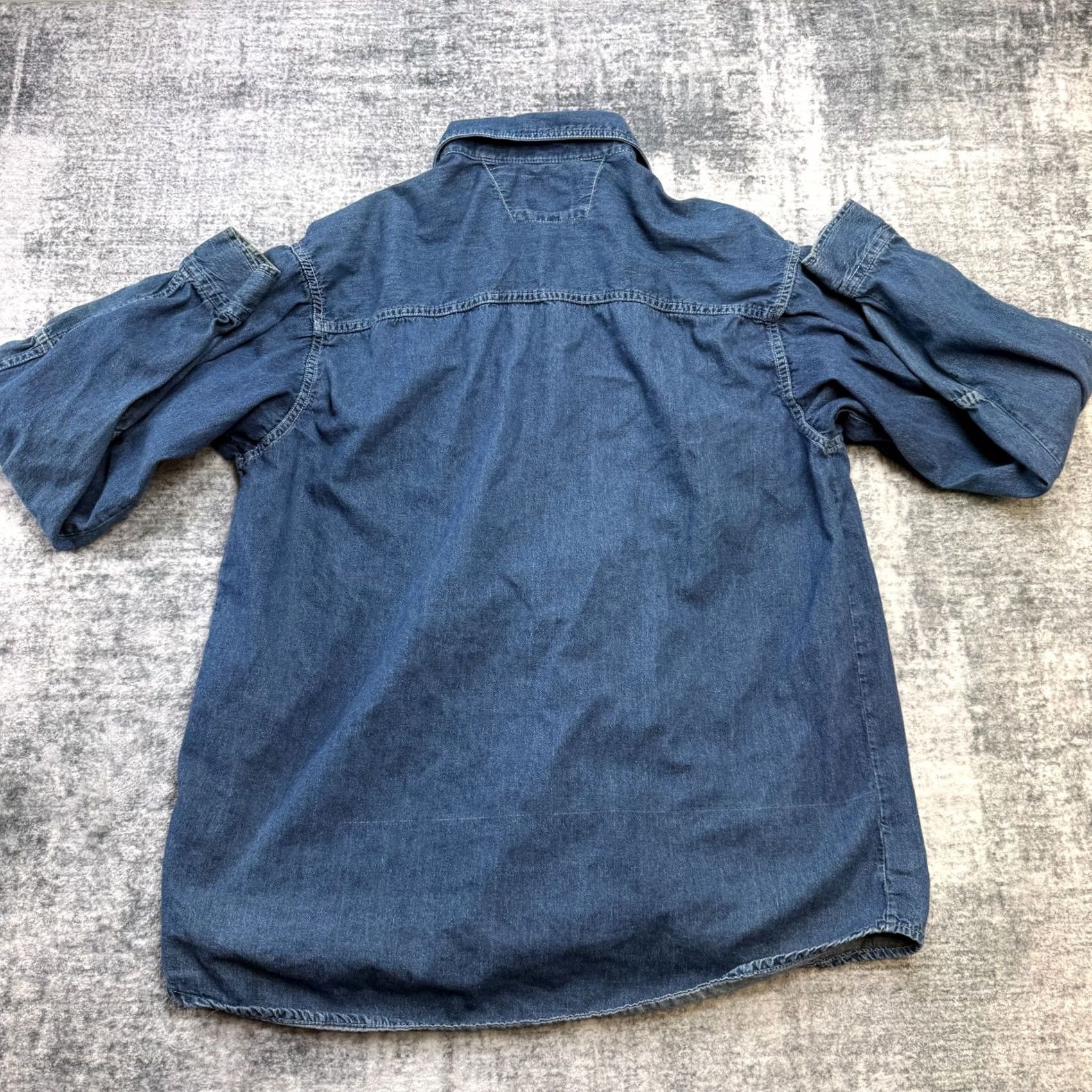 Doublet VINTAGE Trader Jelt Denim Shirt Adult XL Pearl Snap Sanforized Double Pocket Italy Women? Mens, XL Size US XL / EU 56 / 4 - 7 Thumbnail