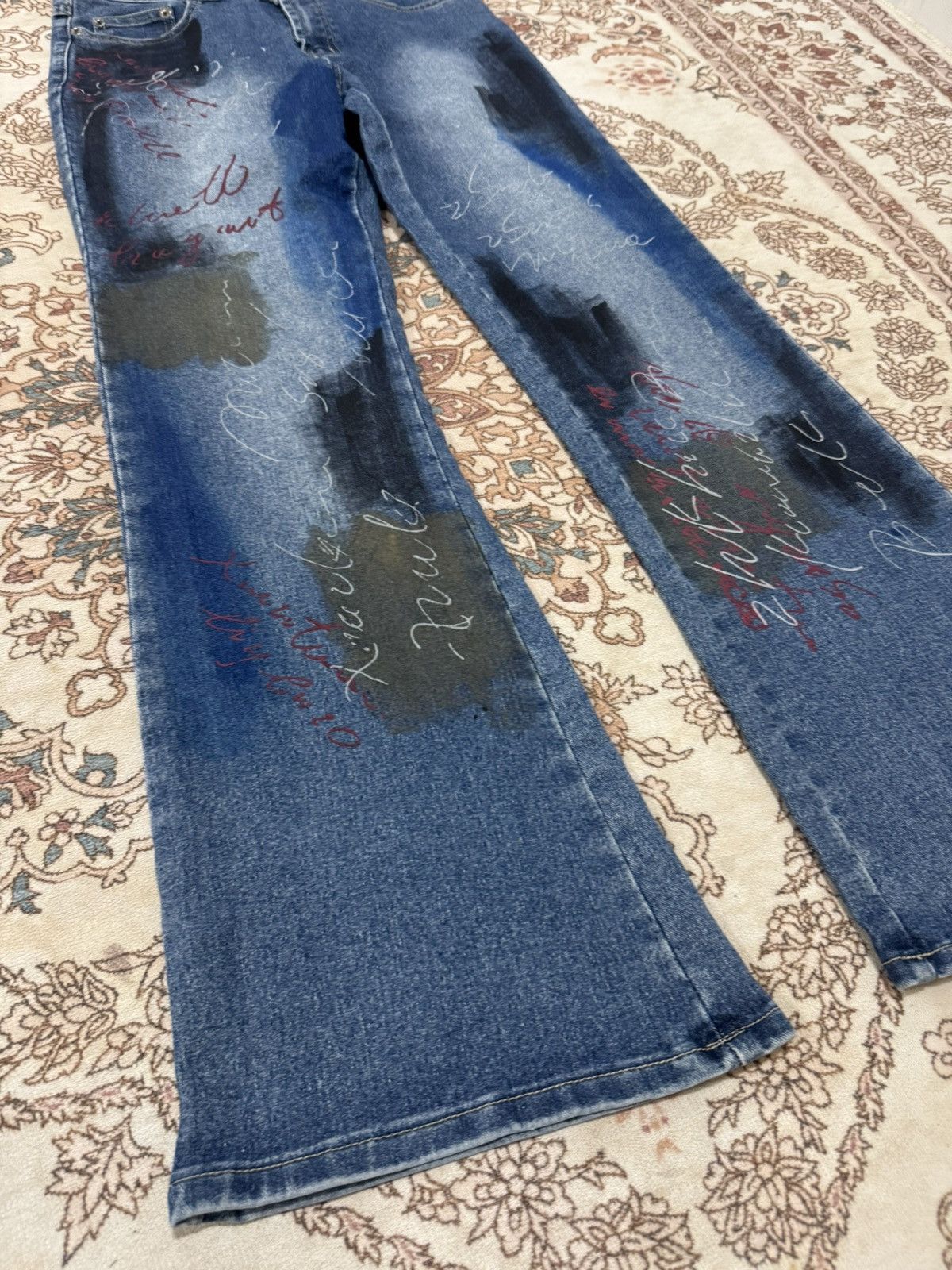 Japanese Brand × Vintage Vintage HJ jeans Bootcut Art Jeans Size US 28 / EU 44 - 3 Thumbnail