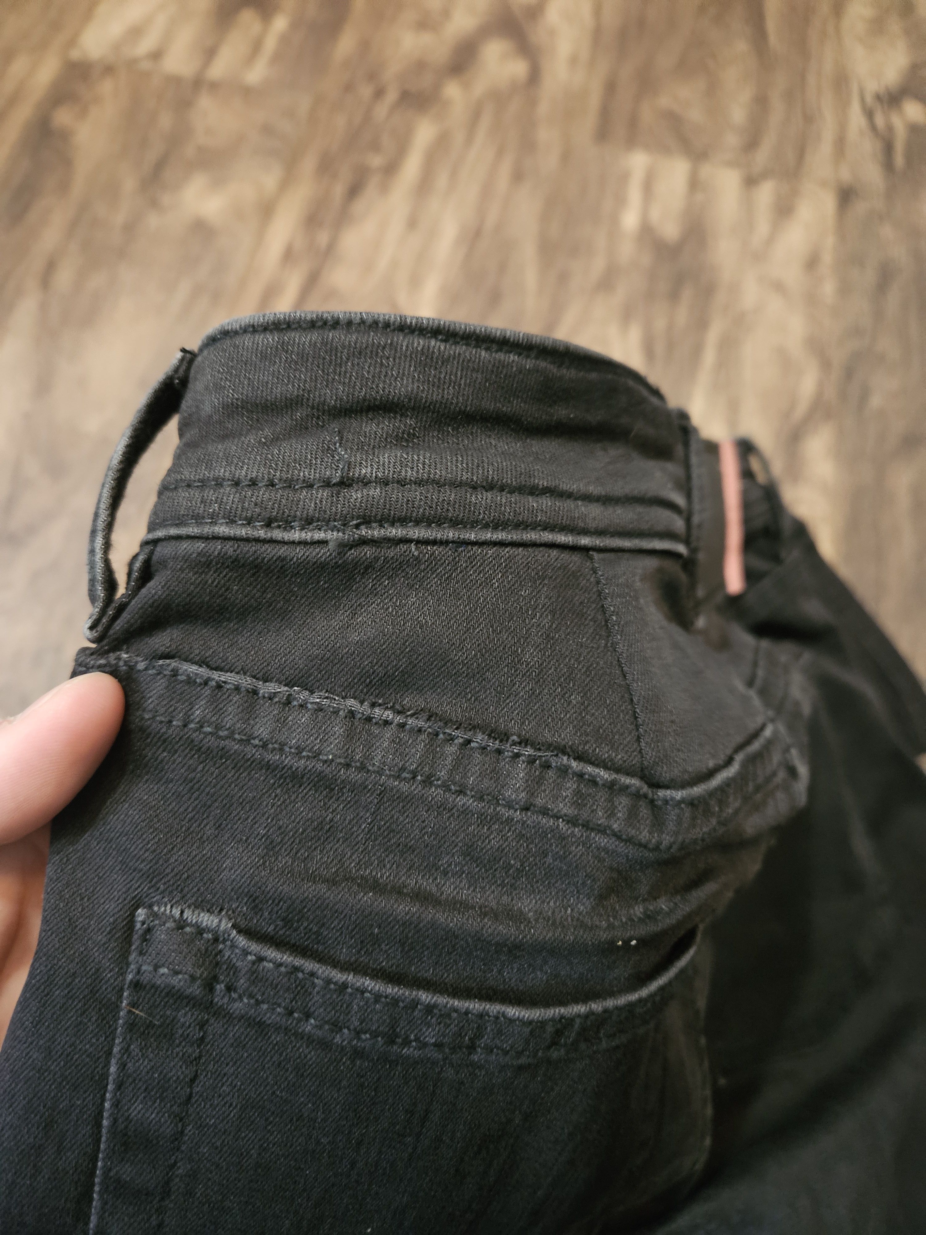 Acne Studios Blå Konst Climb Used Blk Back Patch Black Denim Jeans Size US 28 / EU 44 - 12 Thumbnail