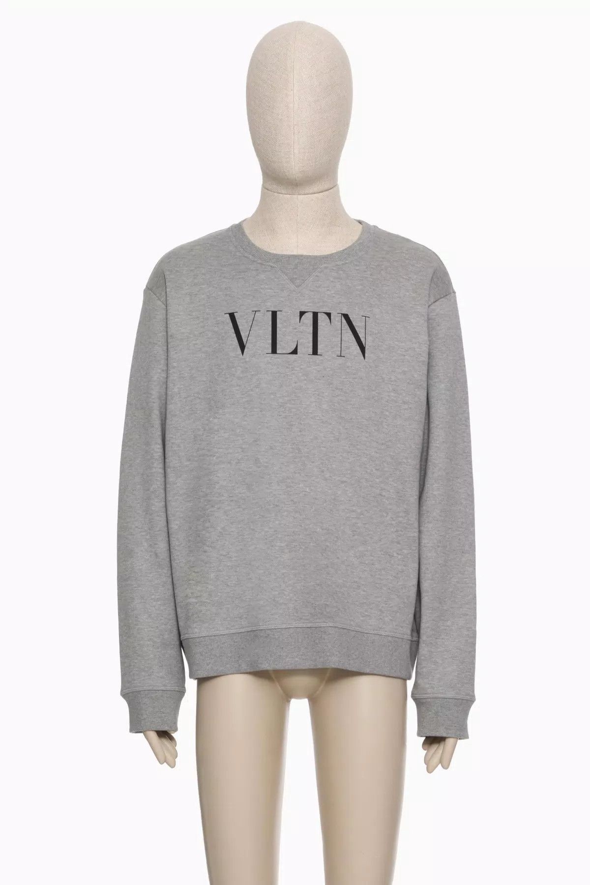 oc11z0725 Vltn Crew Neck Sweatshirt in Light Grey