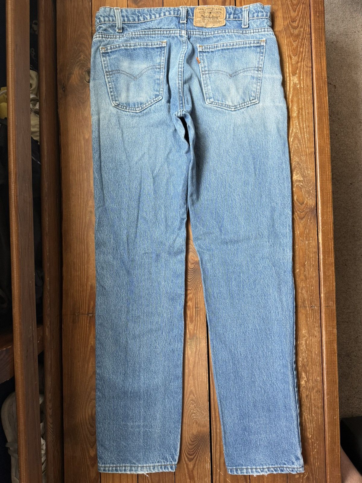 Levi's Vintage 80s Levis USA Orange Tab 506 Blue Jeans Size US 34 / EU 50 - 1 Thumbnail