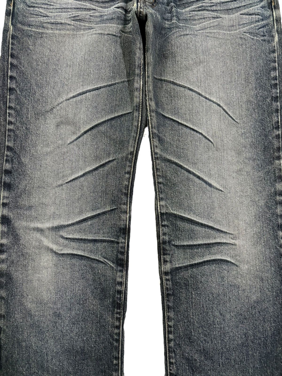 Japanese Brand Vintage Amore Puro American Classic Whiskers Ripped Jeans Size US 33 - 6 Thumbnail