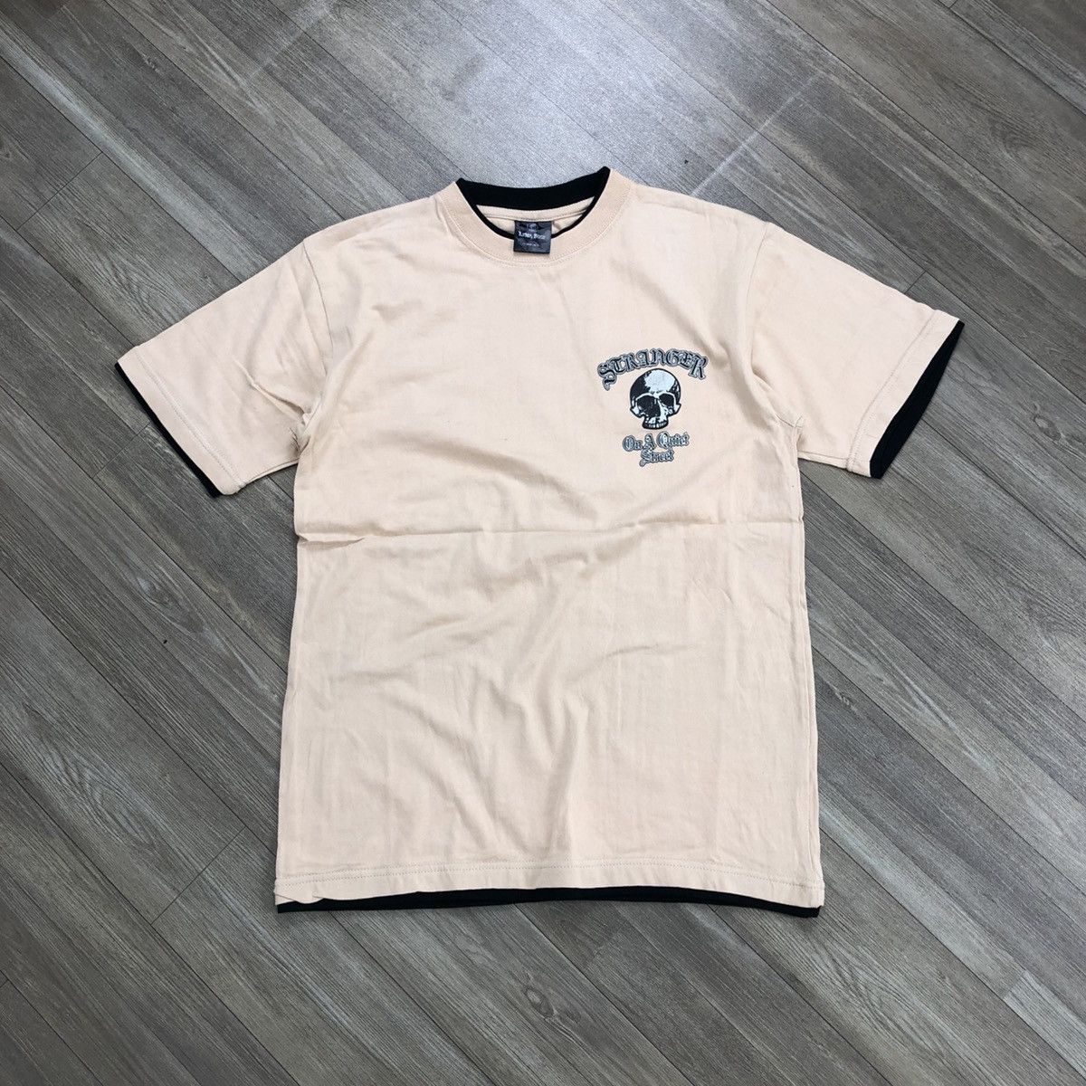 If Six Was Nine × Japanese Brand × Le Grande Bleu (L.G.B.) 🇯🇵 2000s Turkey Bear Stranger Cros Double Layer Punk Goa Tee Size US M / EU 48-50 / 2 - 12 Thumbnail