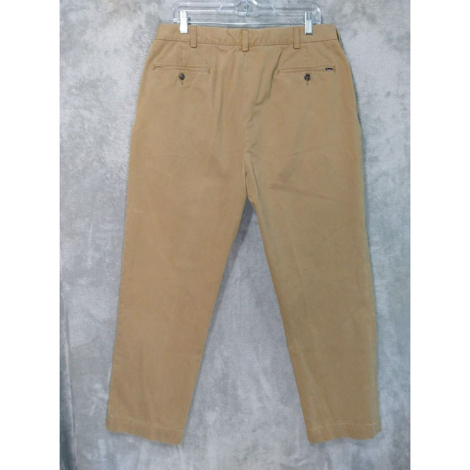 Polo Ralph Lauren Polo Ralph Lauren Pants Chino Classic Mens 36 Beige Mid Rise Pleated Straight 32in Inseam 36 waist Size US M / EU 48-50 / 2 - 2 Thumbnail