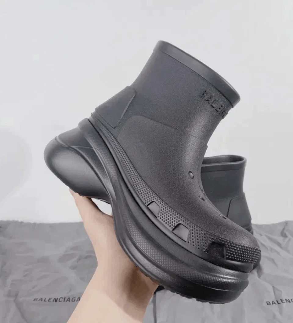 Balenciaga × Crocs Balenciaga x Crocs Men's Black Clog Boots Size US 9.5 / EU 42-43 - 3 Thumbnail