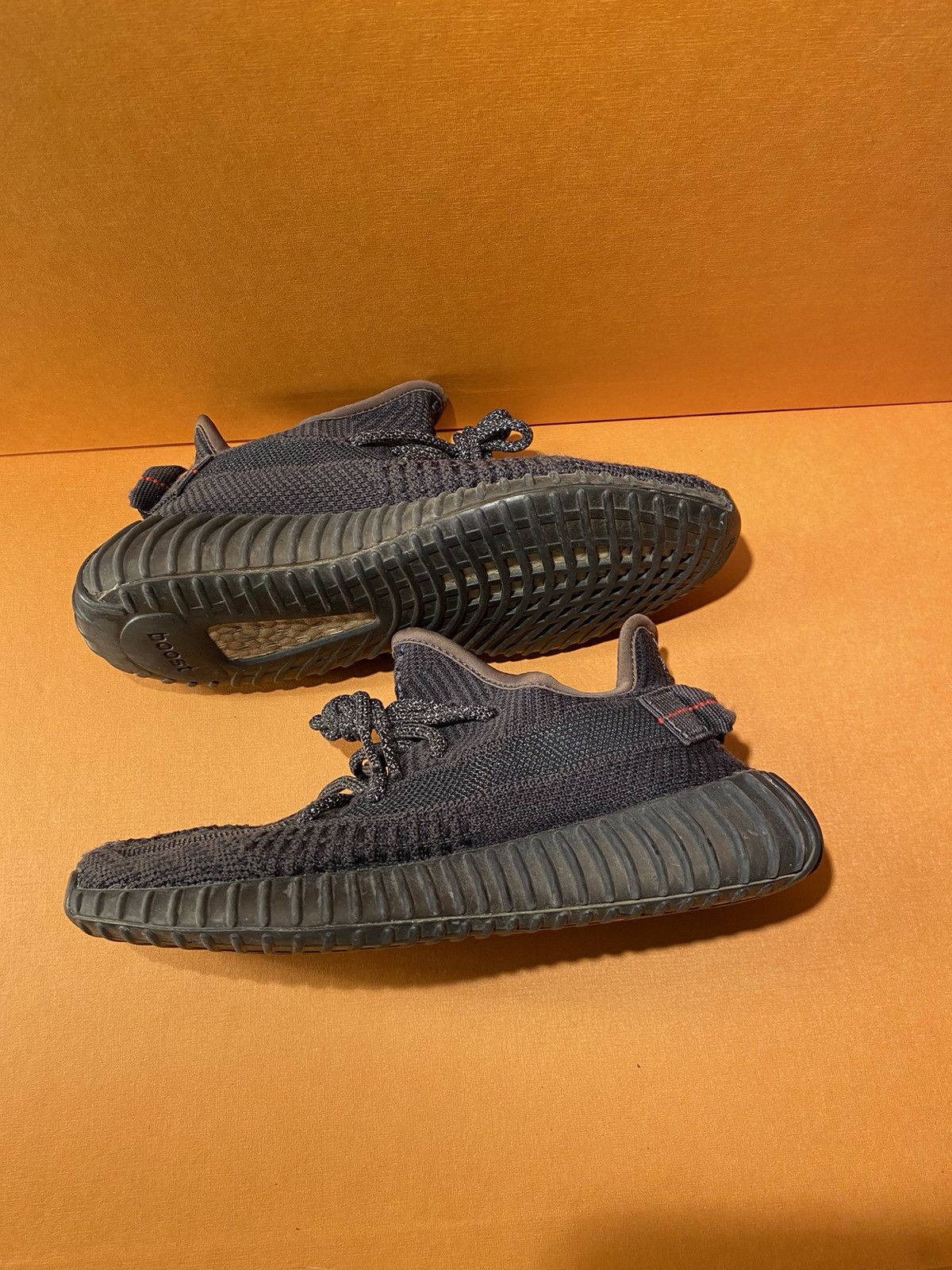 image of Adidas Yeezy Boost Shoes in Black, Women's (Size 4)