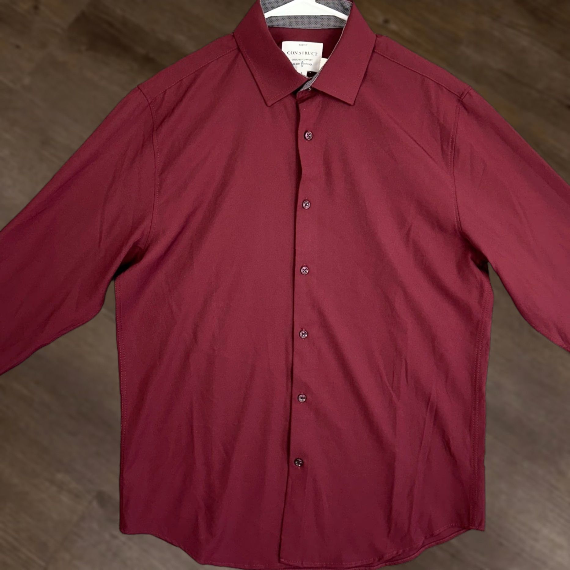 Vintage Kenneth Cole Awearness Dress Shirt Mens Large 16 36/37 Gray Slim Fit  Non Iron | Grailed