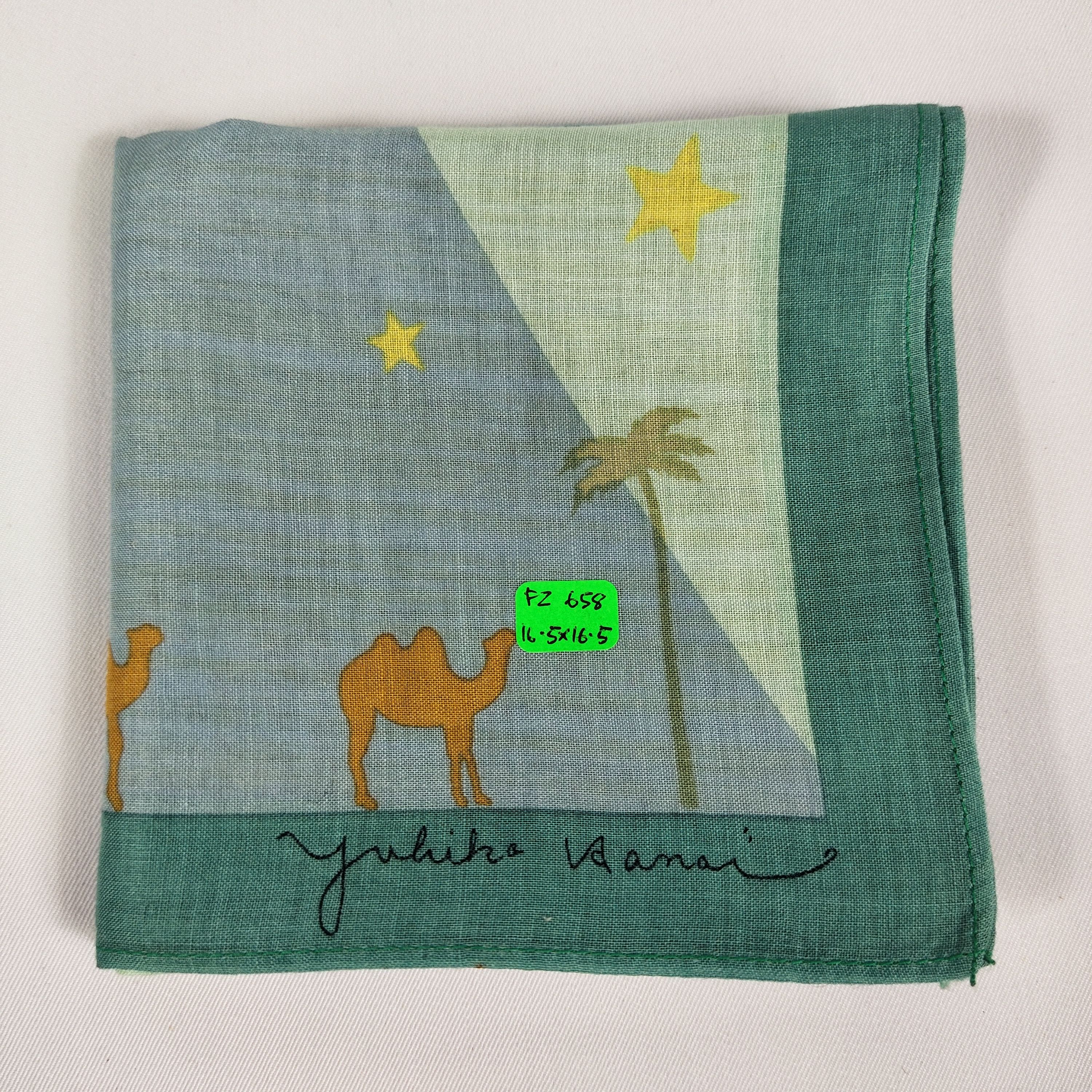 Vintage Yukiko Hanai Handkerchief / Neckerchief / Bandana FZ658 Size ONE SIZE - 2 Thumbnail