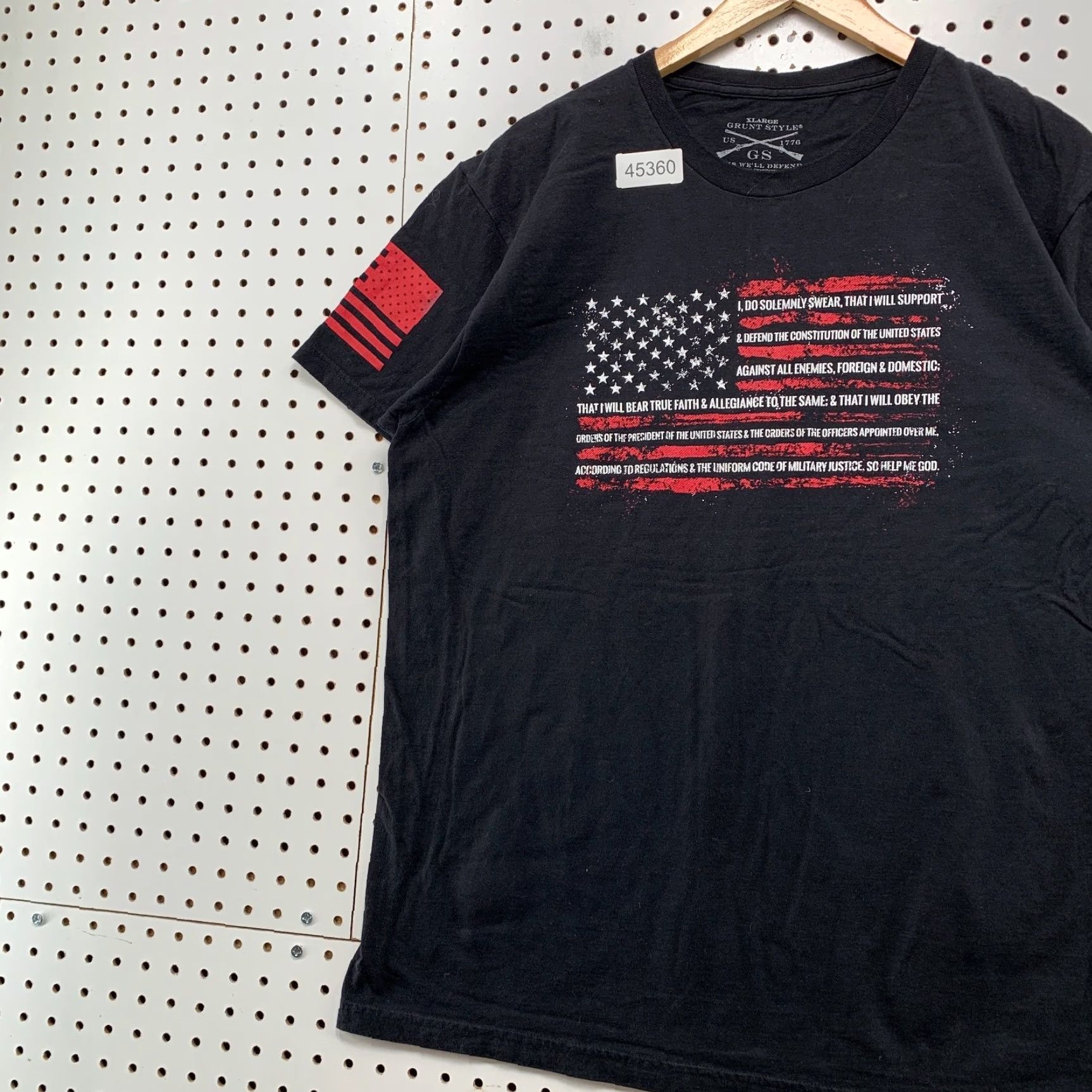 Vintage Grunt Style Shirt Mens XL Black I Do Solemnly Swear USA Flag Military Army Shirt XL Mens Black I Do Solemnly Swear USA Flag Military Army Size US XL / EU 56 / 4 - 3 Thumbnail
