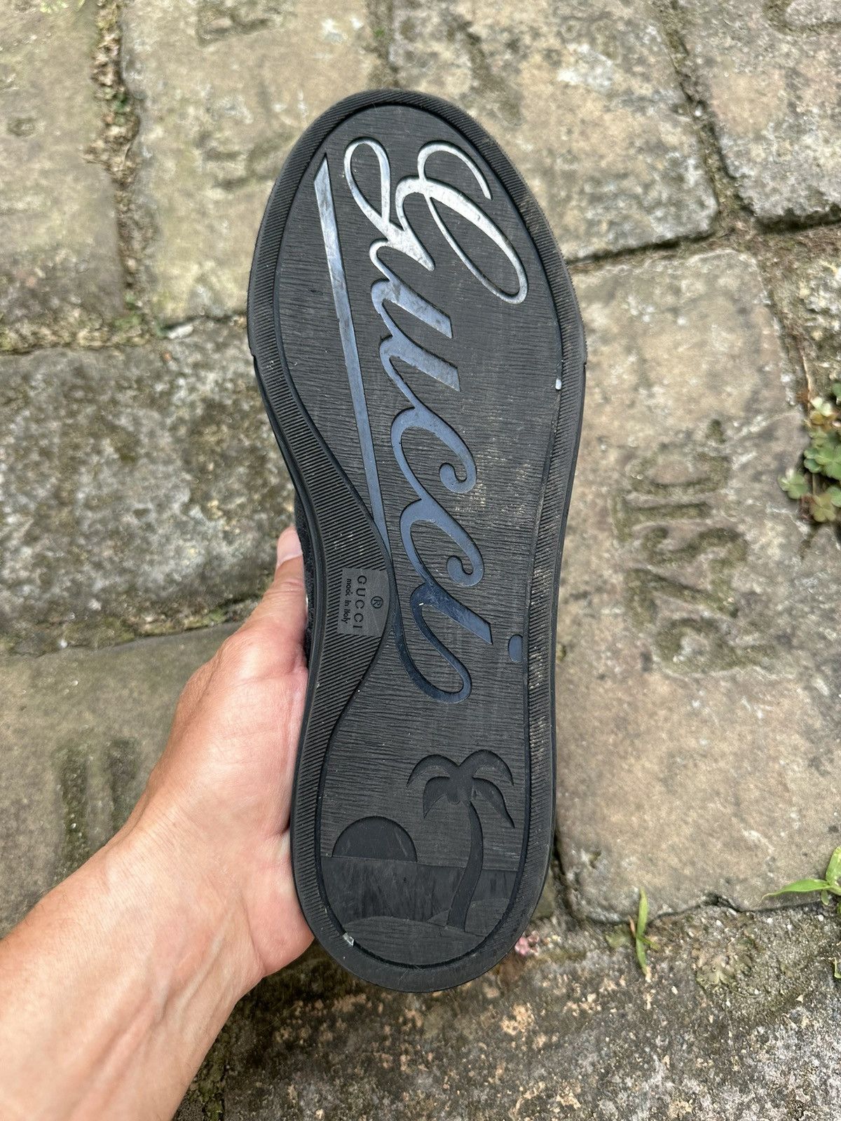 Gucci ✨Gucci GG✨(426187) Women’s Black Canvas/Leather Sneakers Size US 7.5 / IT 37.5 - 14 Thumbnail