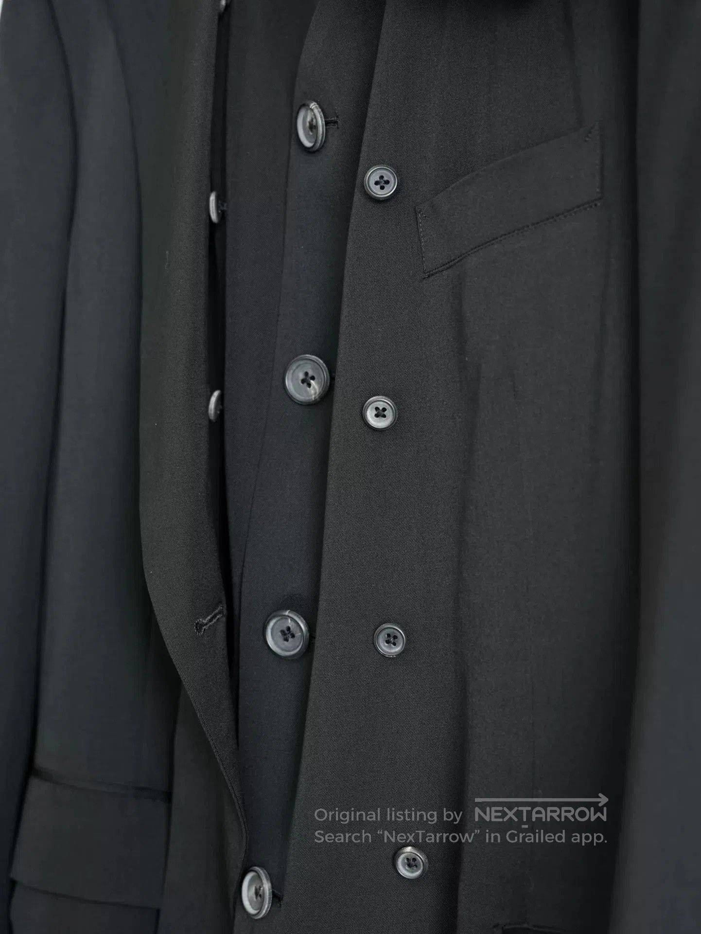 Yohji Yamamoto black layered jacket by yohji yamamoto. Size US M / EU 48-50 / 2 - 8 Thumbnail