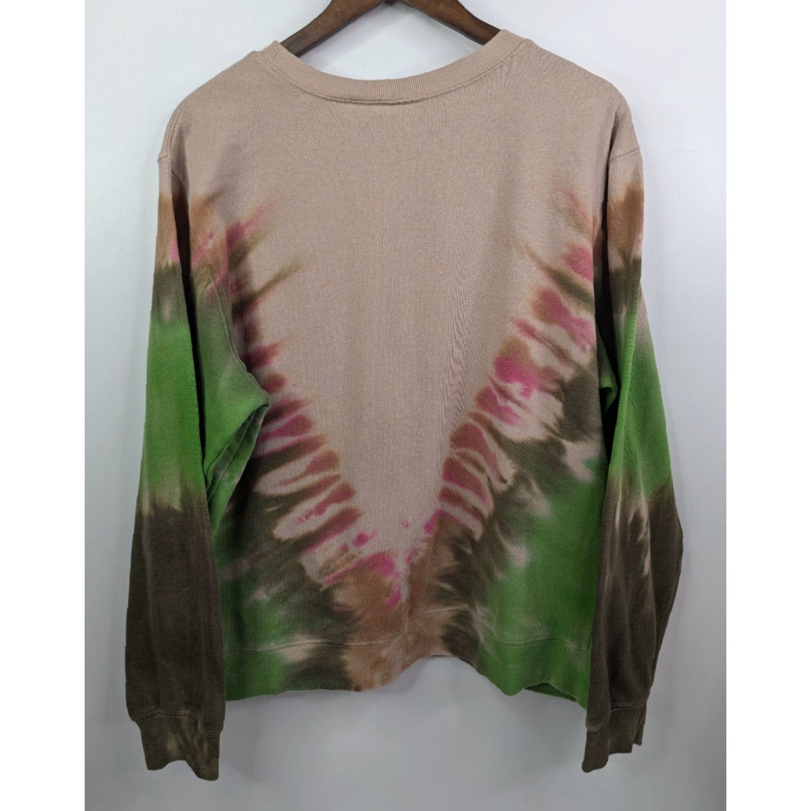 Vintage Grateful Dead Sweatshirt Womens 2XL Brown Tie Dye Bear Roses Hippie Band Pullover Crew Neck Long Sleeve Cotton Blend Knit Casual Size XXL / US 16-18 / IT 52-54 - 4 Thumbnail