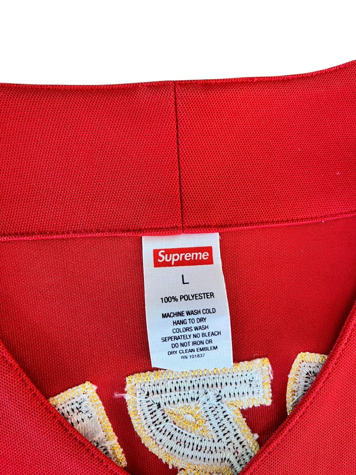 Supreme Supreme Red Rum Baseball Jersey Size US L / EU 52-54 / 3 - 6 Thumbnail