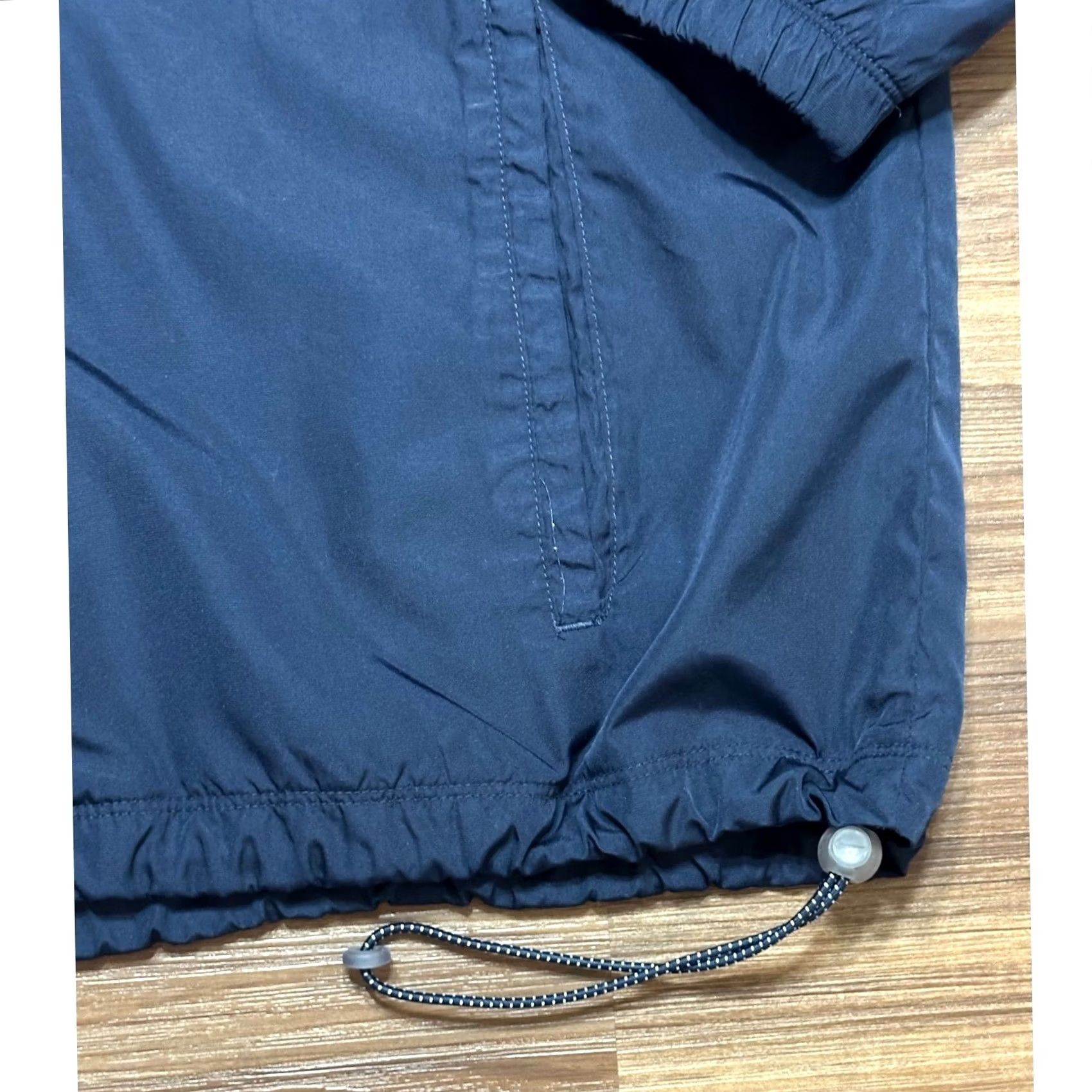Nike VINTAGE Nike Y2K Windbreaker Jacket XL Blue Full Zip Striped Embroidered Swoosh Mens Size US XL / EU 56 / 4 - 3 Thumbnail