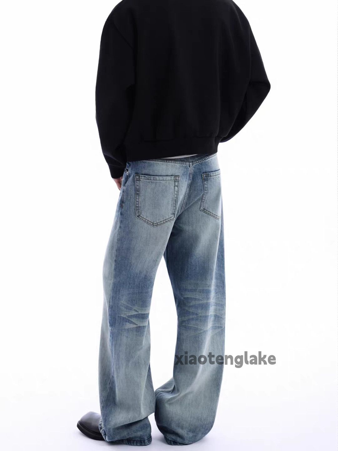 Jean xtl washed faded cleanfit yuppie y2k baggy jeans Size US 33 - 4 Thumbnail