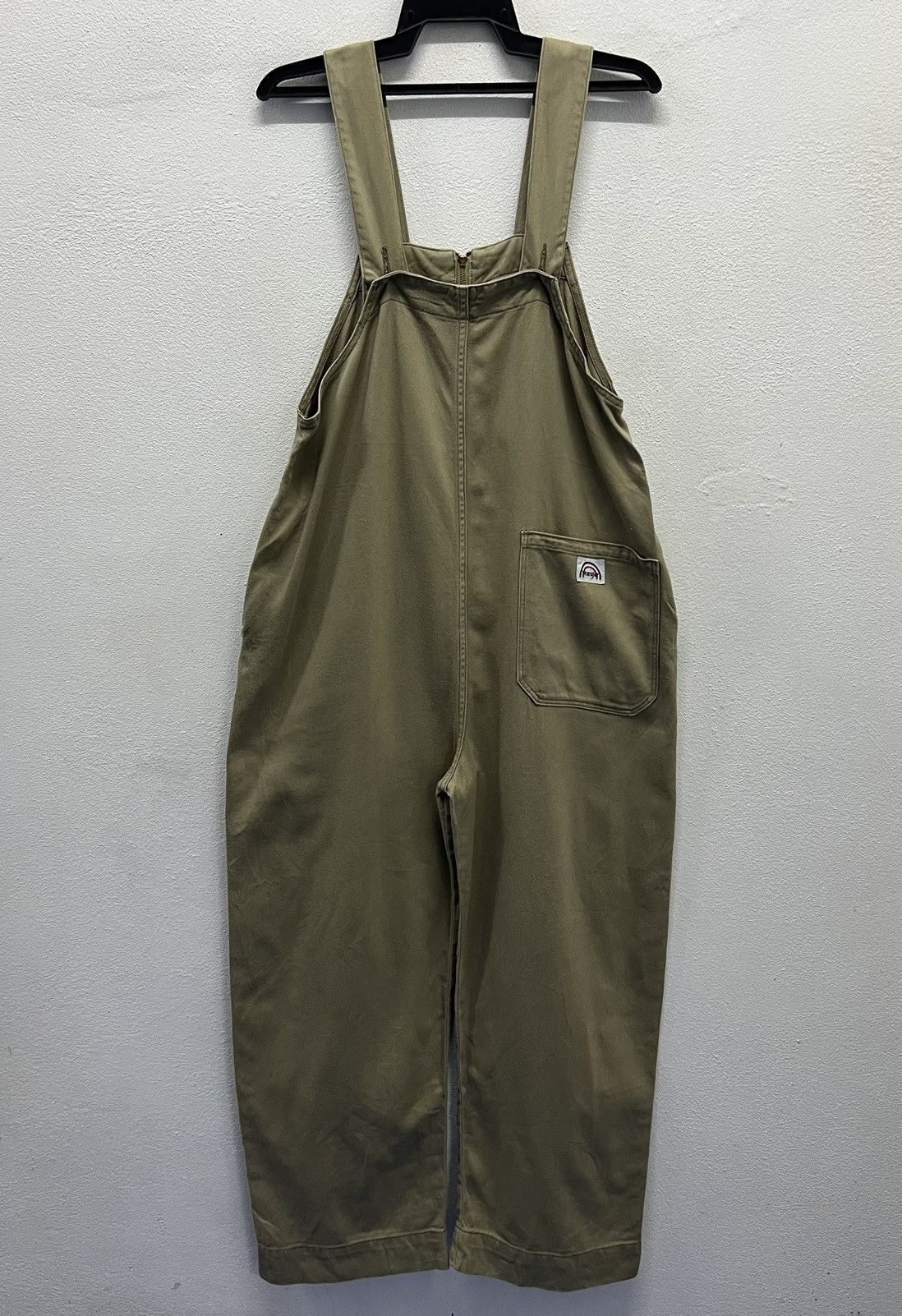 Vintage × Wrangler Vintage Wrangler x DRESKIP Khaki Cotton Overalls – Free Size Size US 42 / EU 58 - 2 Thumbnail