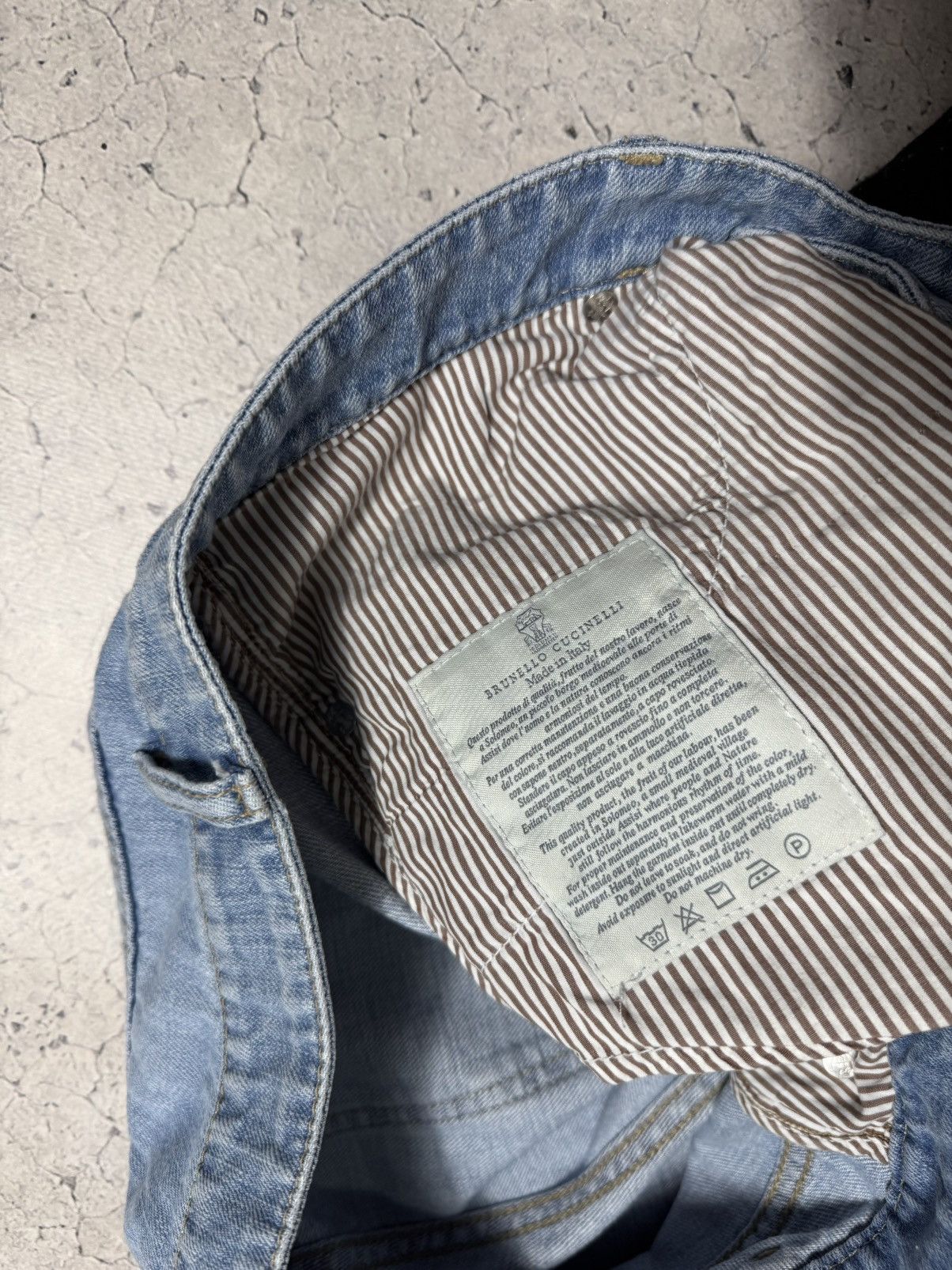 Brunello Cucinelli Brunello Cucinelli Luxury Denim Jeans Light Blue Size 48 Size US 32 / EU 48 - 8 Thumbnail