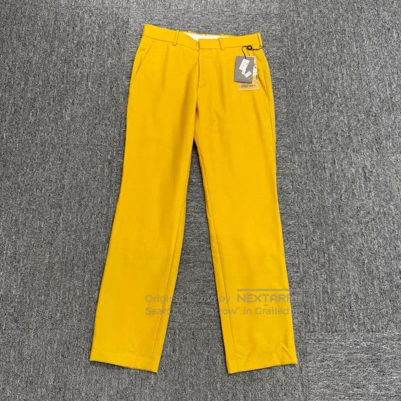 Alexander McQueen Alexander Mcqueen Yellow woollen casual pants Size US 28 / EU 44 - 1 Thumbnail