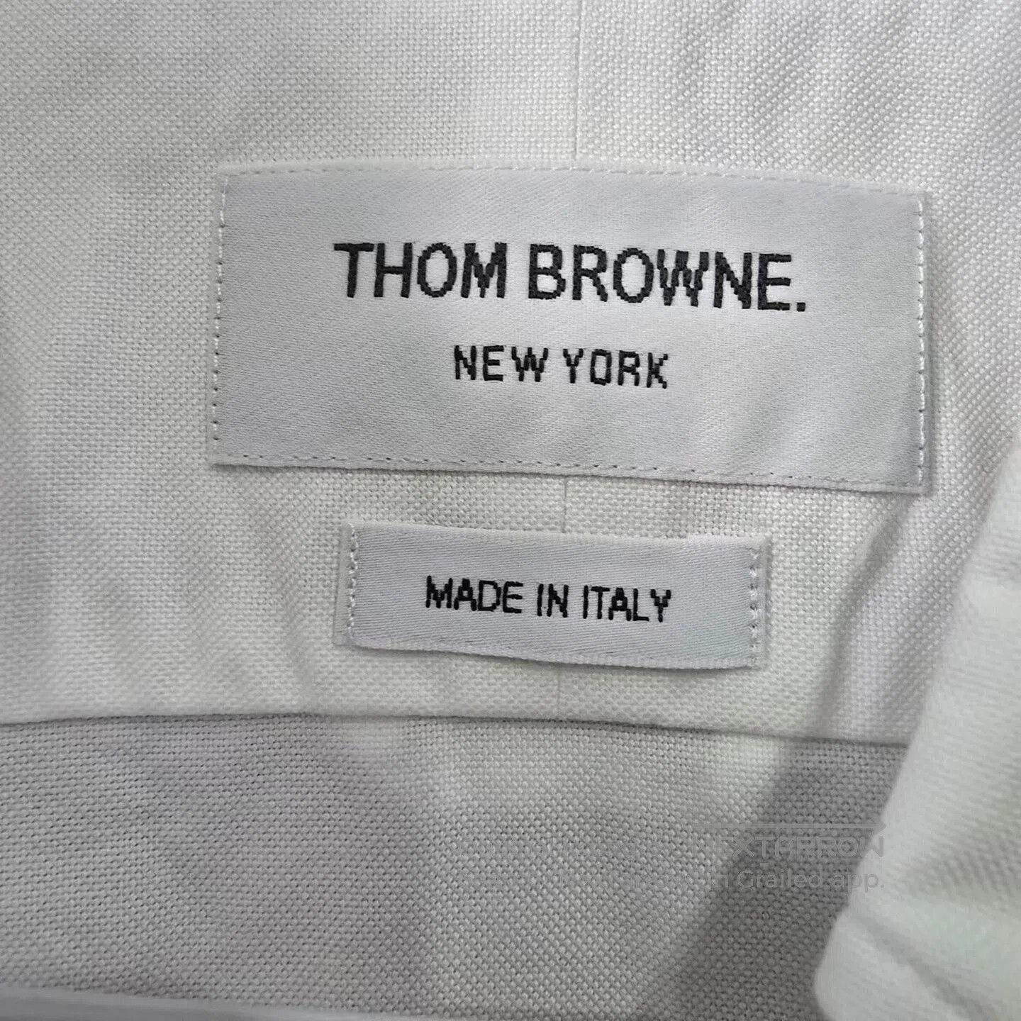 Thom Browne thom browne white cotton striped shirt. Size US M / EU 48-50 / 2 - 3 Thumbnail