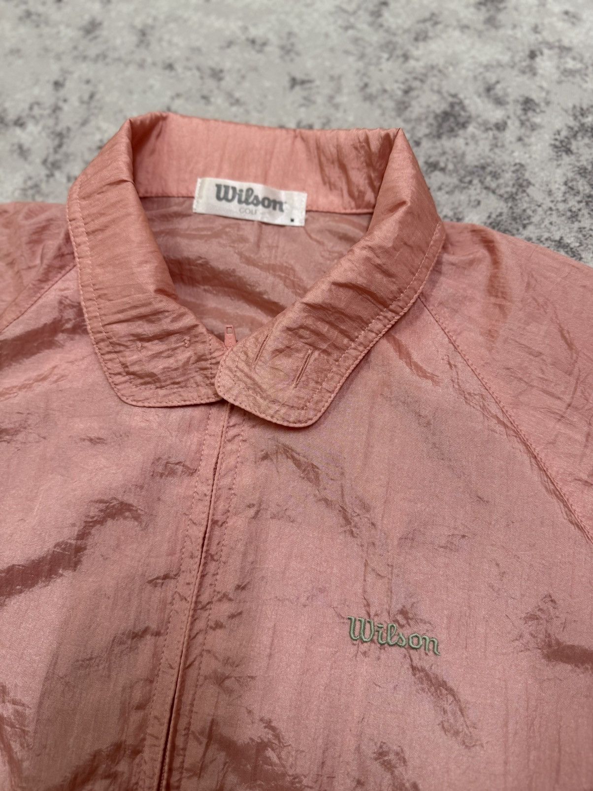 Wilson Vintage Wilson pink iridescent windbreaker jacket nylon Size US M / EU 48-50 / 2 - 4 Thumbnail