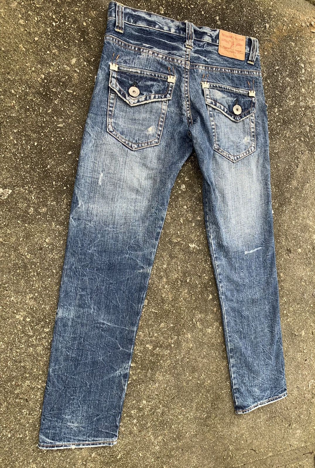 If Six Was Nine × Japanese Brand Distressed Antgauge Platinum Embroidered Pocket Denim Pants Size US 30 / EU 46 - 7 Thumbnail
