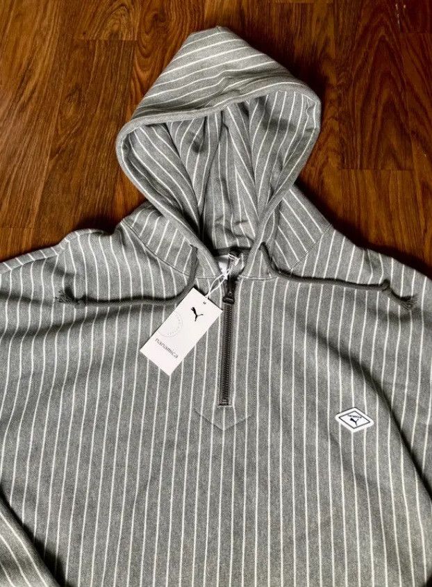 Nanamica terry cloth hoodie Large pinstripe grey nanamica puma Size US L / EU 52-54 / 3 - 2 Thumbnail