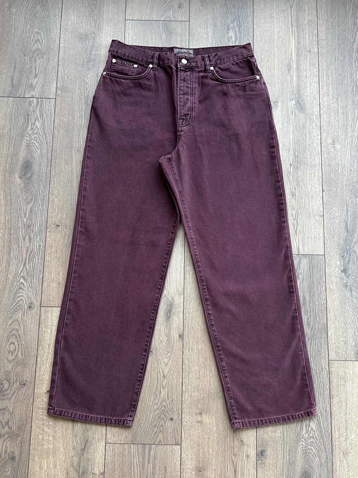 Stussy Stussy Canvas 8 Ball Big Ol Jean Purple Size 31 Size US 31 - 2 Thumbnail