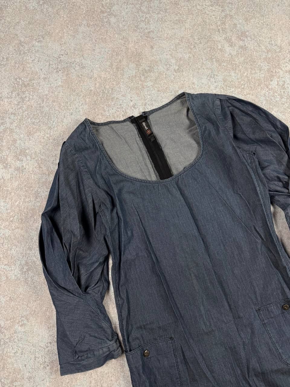 Diesel Vintage Diesel Blue Shift Dress Size L / US 10 / IT 46 - 2 Thumbnail