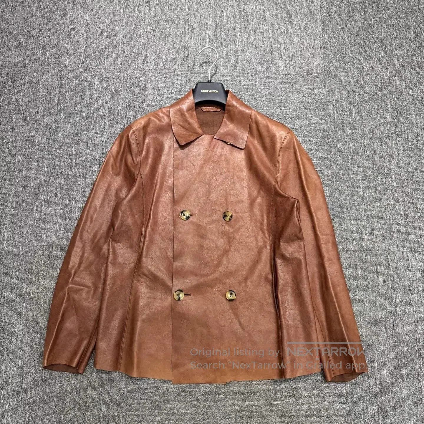 Giorgio Armani Giorgio Armani Leather Trench Coat Size 50. Size US L / EU 52-54 / 3 - 1 Thumbnail