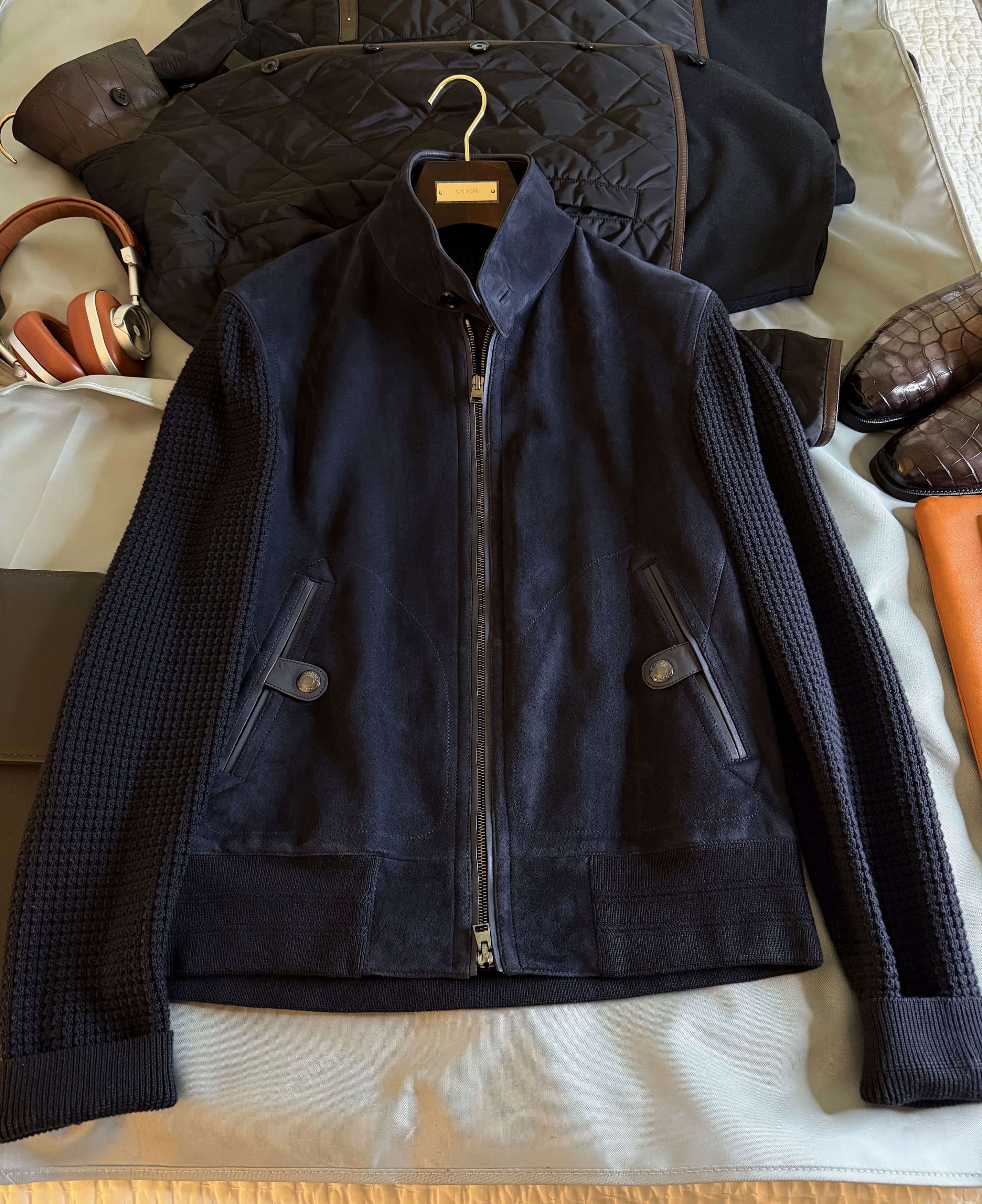 Tom Ford Ultimate TOM FORD $6,300 w/tax Suede Complex Waffle Knit Size US M / EU 48-50 / 2 - 12 Thumbnail