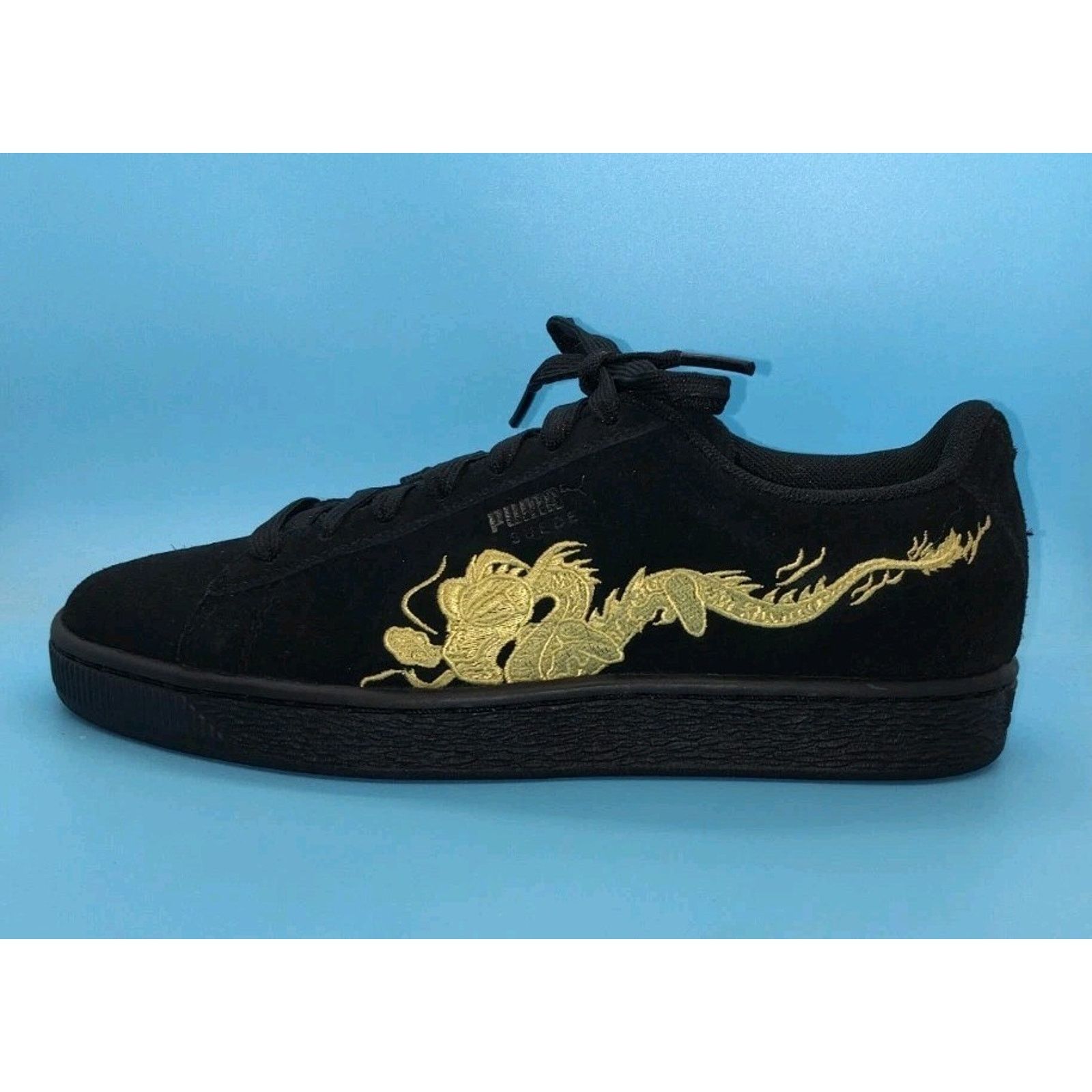 Puma NIB! Puma Suede Dragon Boys Size 5C Casual Shoes 368214-01 Size US 5 / EU 37 - 1 Thumbnail