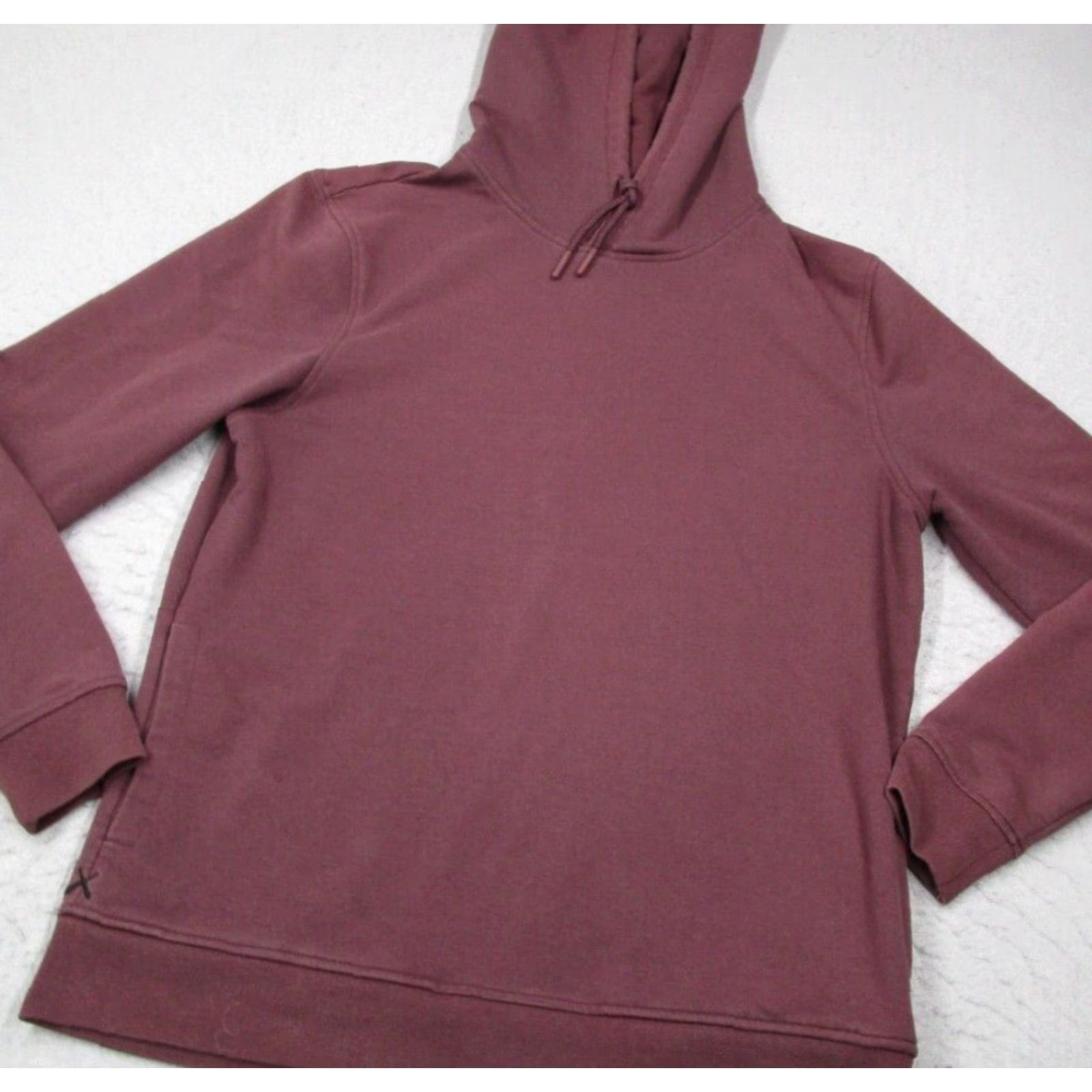 Cuts Cuts Mens Red Hoodie Pullover Knit Sweatshirt Zipless Drawstring Pockets All Seasons Gym Training Cross Training Nylon Fleece Logo Size US M / EU 48-50 / 2 - 2 Thumbnail