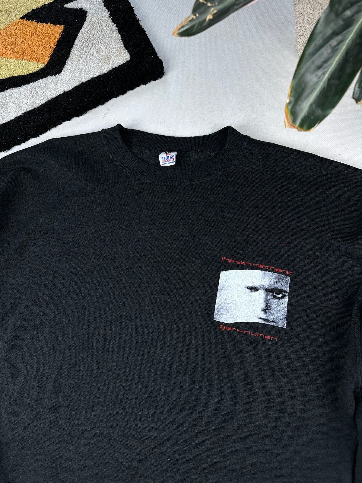 Band Tees Vintage Gary numan sweatshirt boxy 80s Size US L / EU 52-54 / 3 - 3 Thumbnail