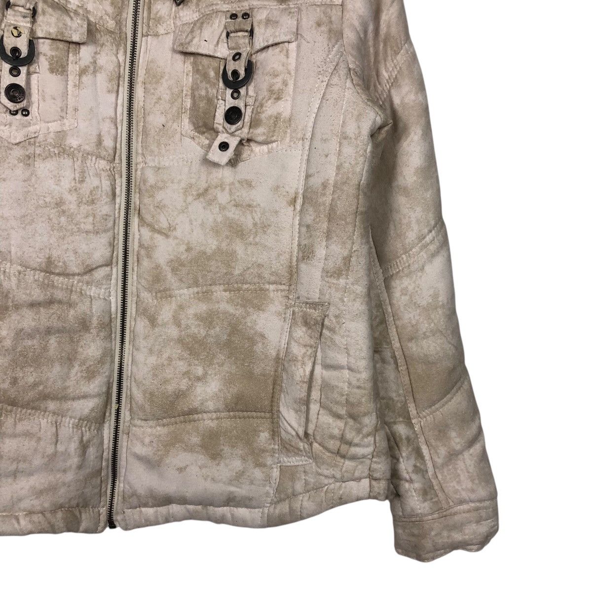 Japanese Brand in the Attic Tie-Dye Moto Jacket Zip Front Utility Pockets Size US L / EU 52-54 / 3 - 6 Thumbnail