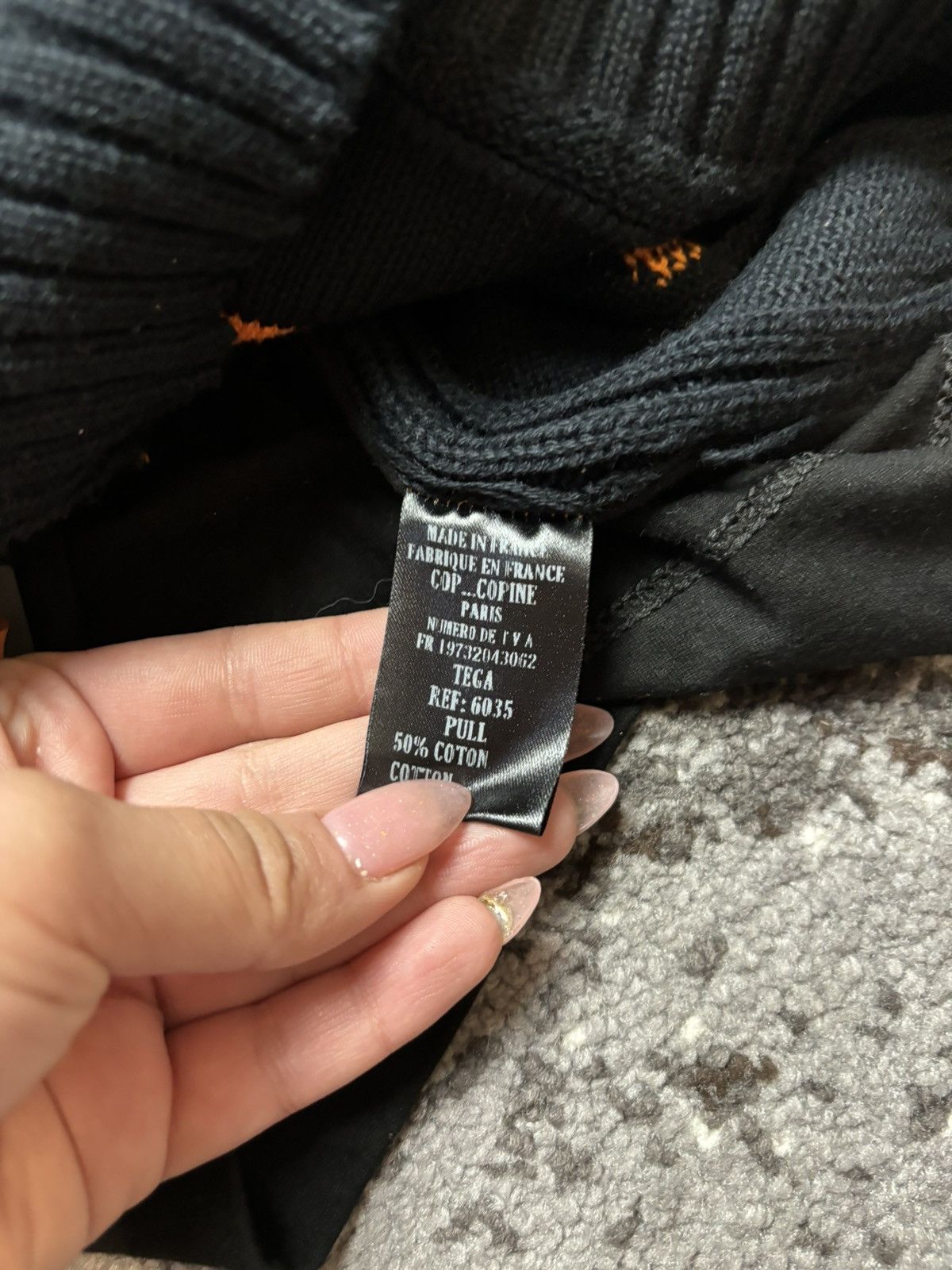 Designer × Japanese Brand 90s archive cop copine jumper top the coolest black orange Size S / US 4 / IT 40 - 5 Thumbnail