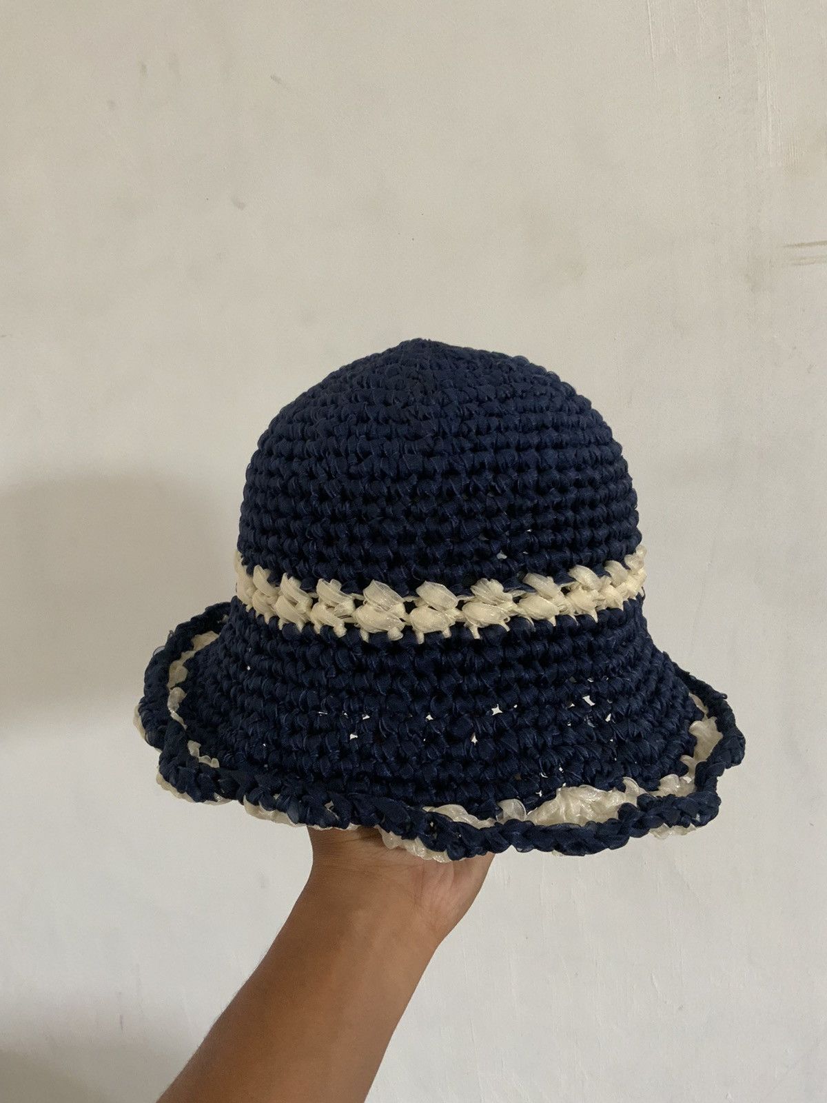 Japanese Brand Indigo White Outdoor Bucket Hat Size ONE SIZE - 3 Thumbnail