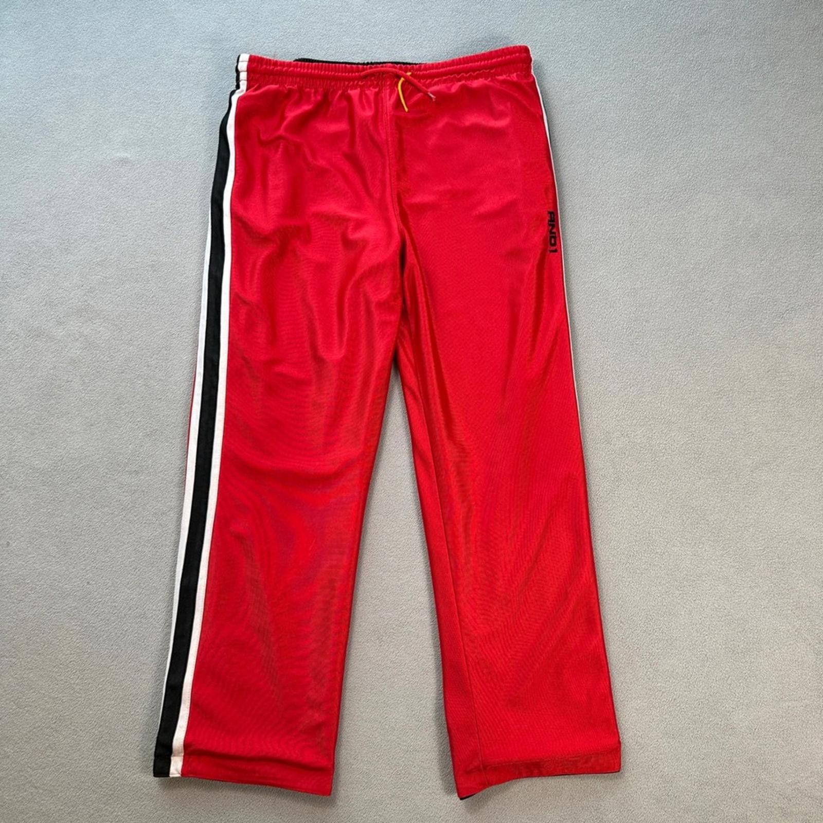 Other Vintage AND1 Reversible Track Pants Youth L 14/16 Black Red Size ONE SIZE - 2 Thumbnail