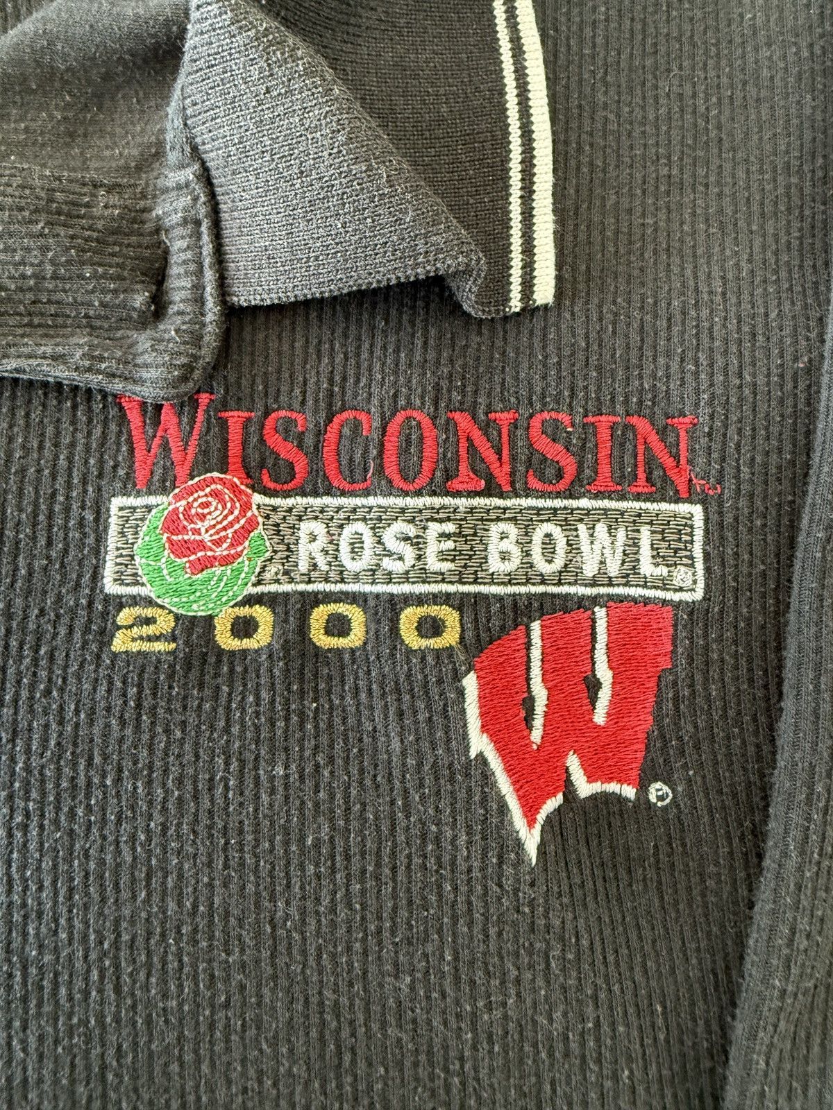 Lee Wisconsin Badgers 2000 Rose Bowl Vintage Polo Size US XL / EU 56 / 4 - 2 Thumbnail
