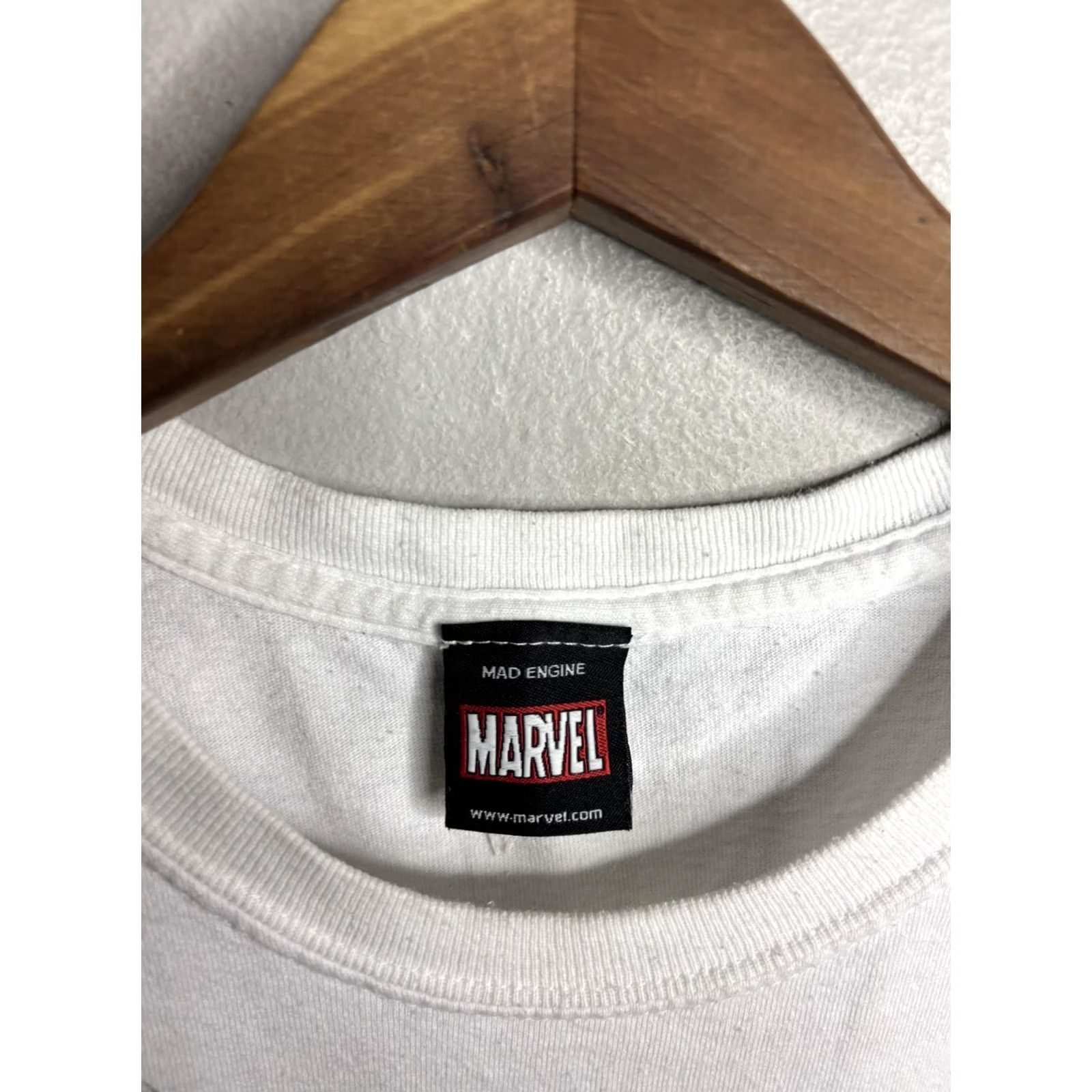 Mad Engine VINTAGE Marvel Mad Engine Shirt Mens Large White Avengers Spider-Man Graphic T-Shirt Size US L / EU 52-54 / 3 - 3 Thumbnail