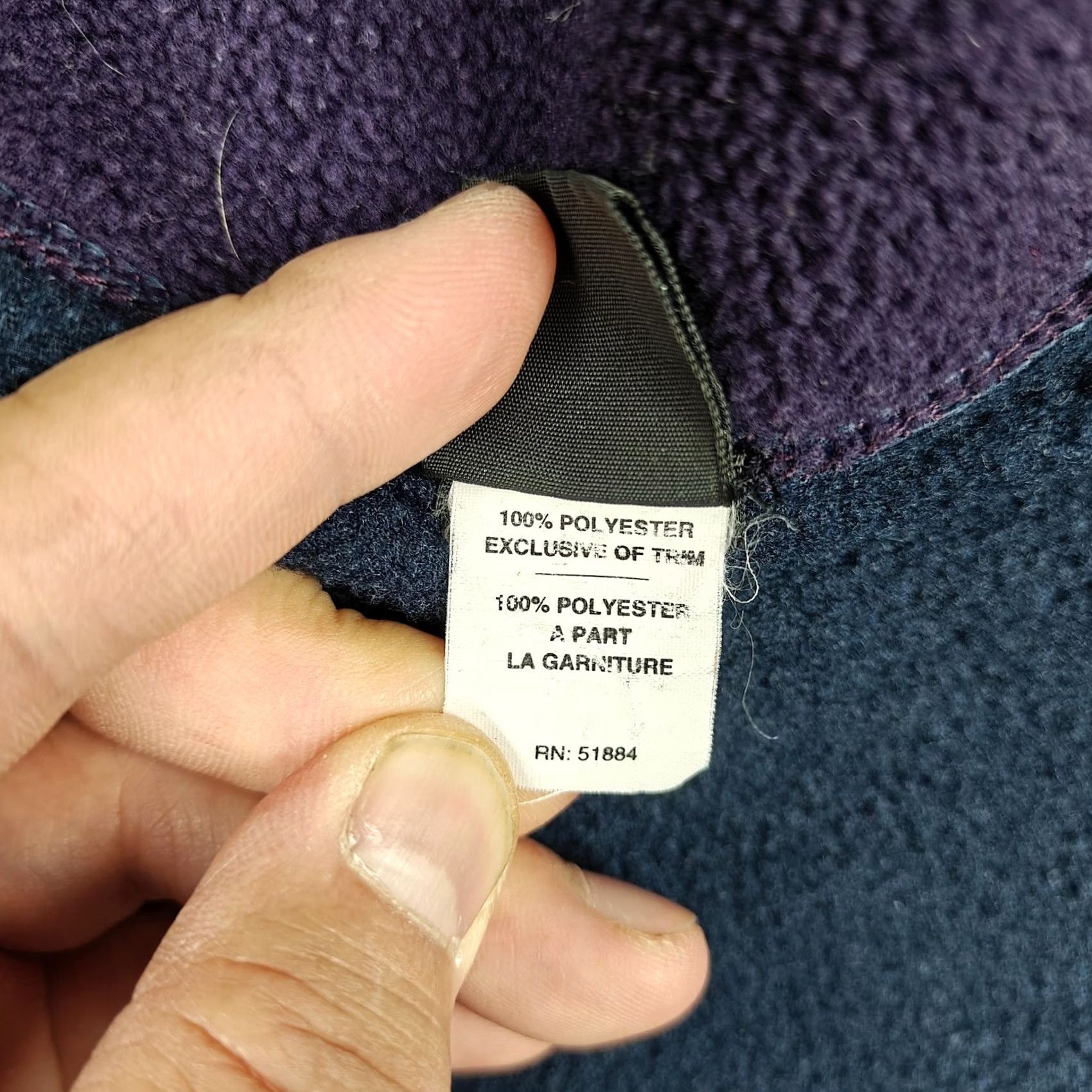 Patagonia VINTAGE Patagonia Vest Mens Large Purple Fleece Full Zip Outdoor Winter 90s Windbreaker Zip Pockets Logo Mens Size US L / EU 52-54 / 3 - 3 Thumbnail