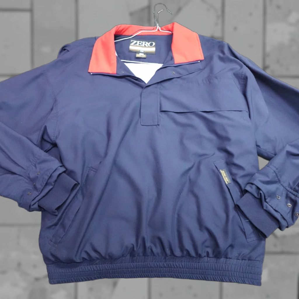 Vintage Zero Restriction Jacket Blue Gore Tex Windbreaker L USA Golf 1/4 Zip Men’s Medium? Size US L / EU 52-54 / 3 - 1 Thumbnail