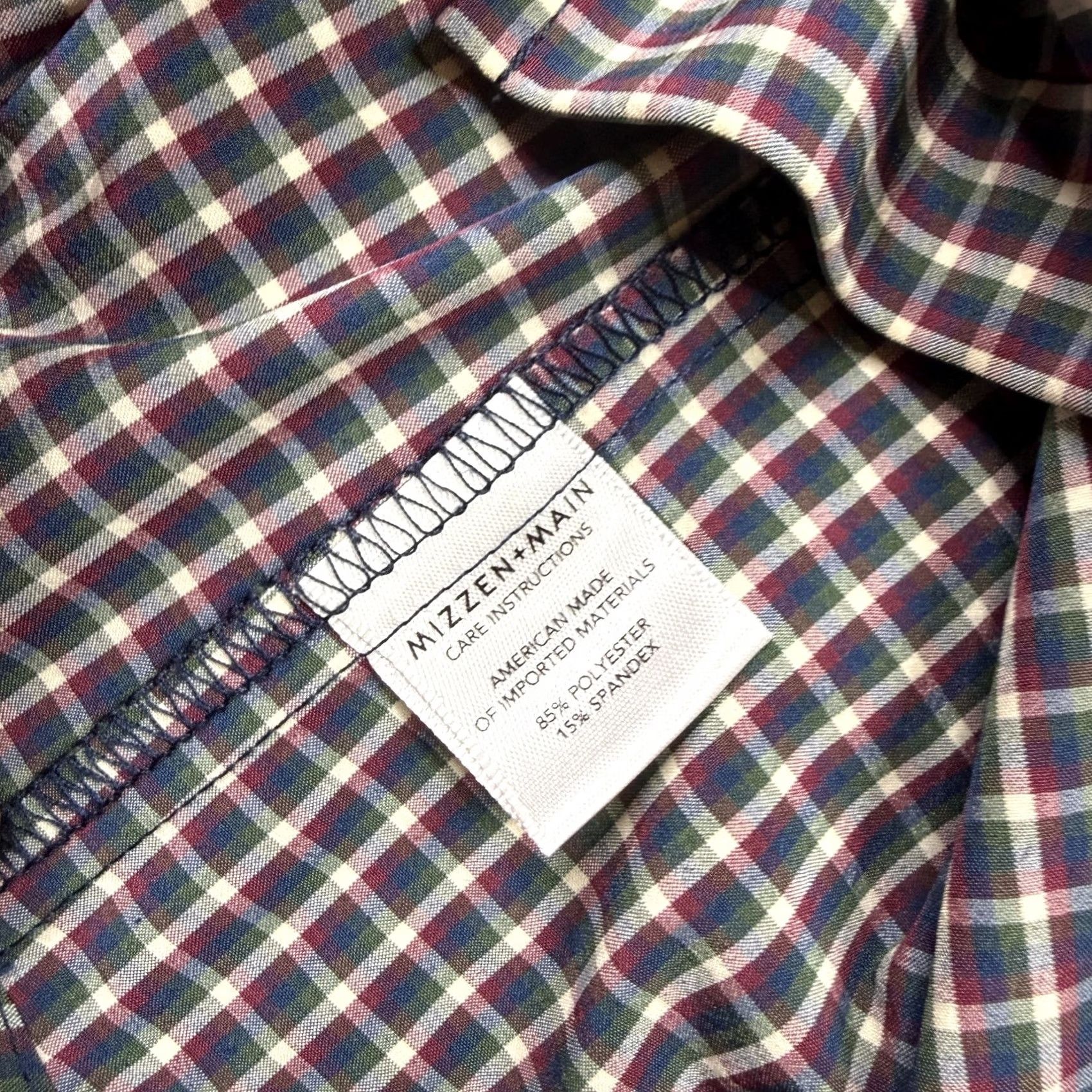Mizzen+Main Mizzen+Main Leeward Button Up Shirt Men's 2XL Multicolor Plaid Preppy Size US XXL / EU 58 / 5 - 7 Thumbnail