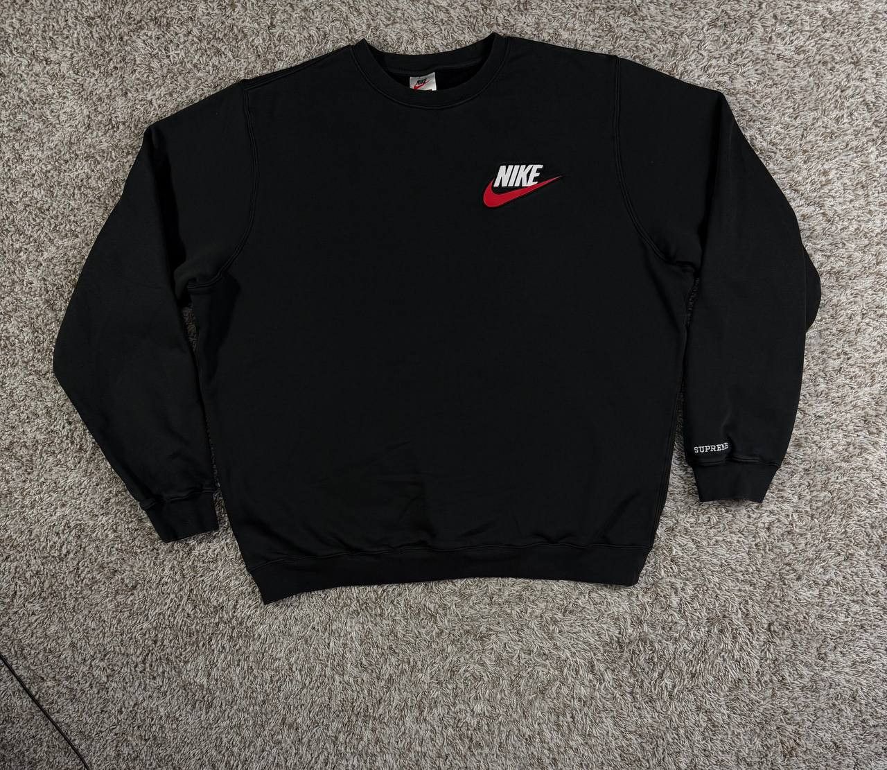 Nike x Supreme Crewneck Cotton Blend Sweatshirt
