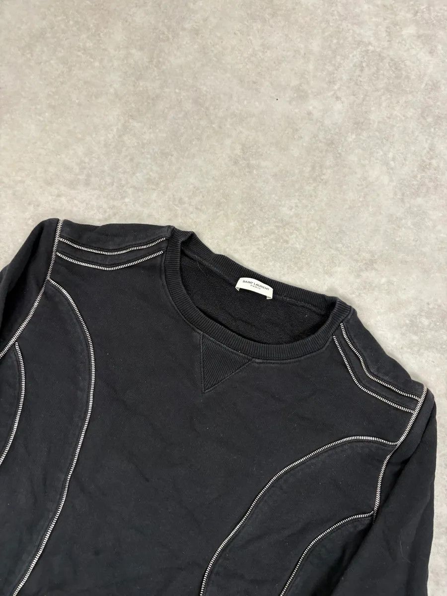 Saint Laurent Paris SS2015 Saint Laurent Black Multi Zip Sweater Size US S / EU 44-46 / 1 - 5 Thumbnail