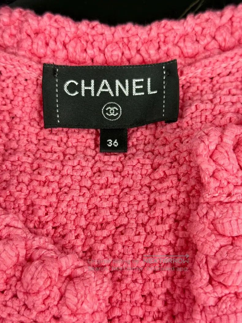 Chanel Chanel Watermelon red knitted vest Size XS / US 0-2 / IT 36-38 - 4 Thumbnail